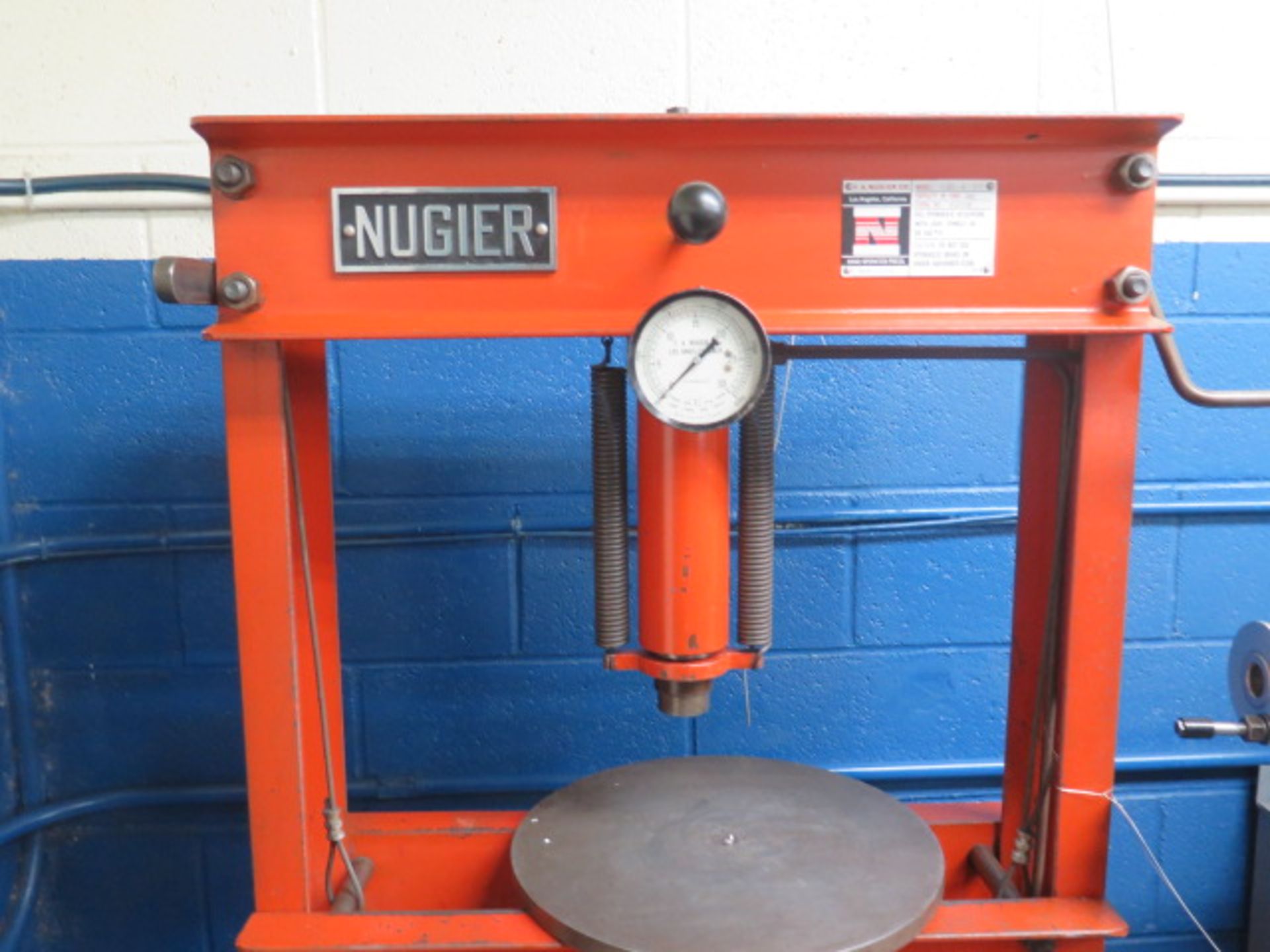 Nugier H20-6-3F 20 Ton Hydraulic H-Frame Press (SOLD AS-IS - NO WARRANTY) - Image 2 of 5