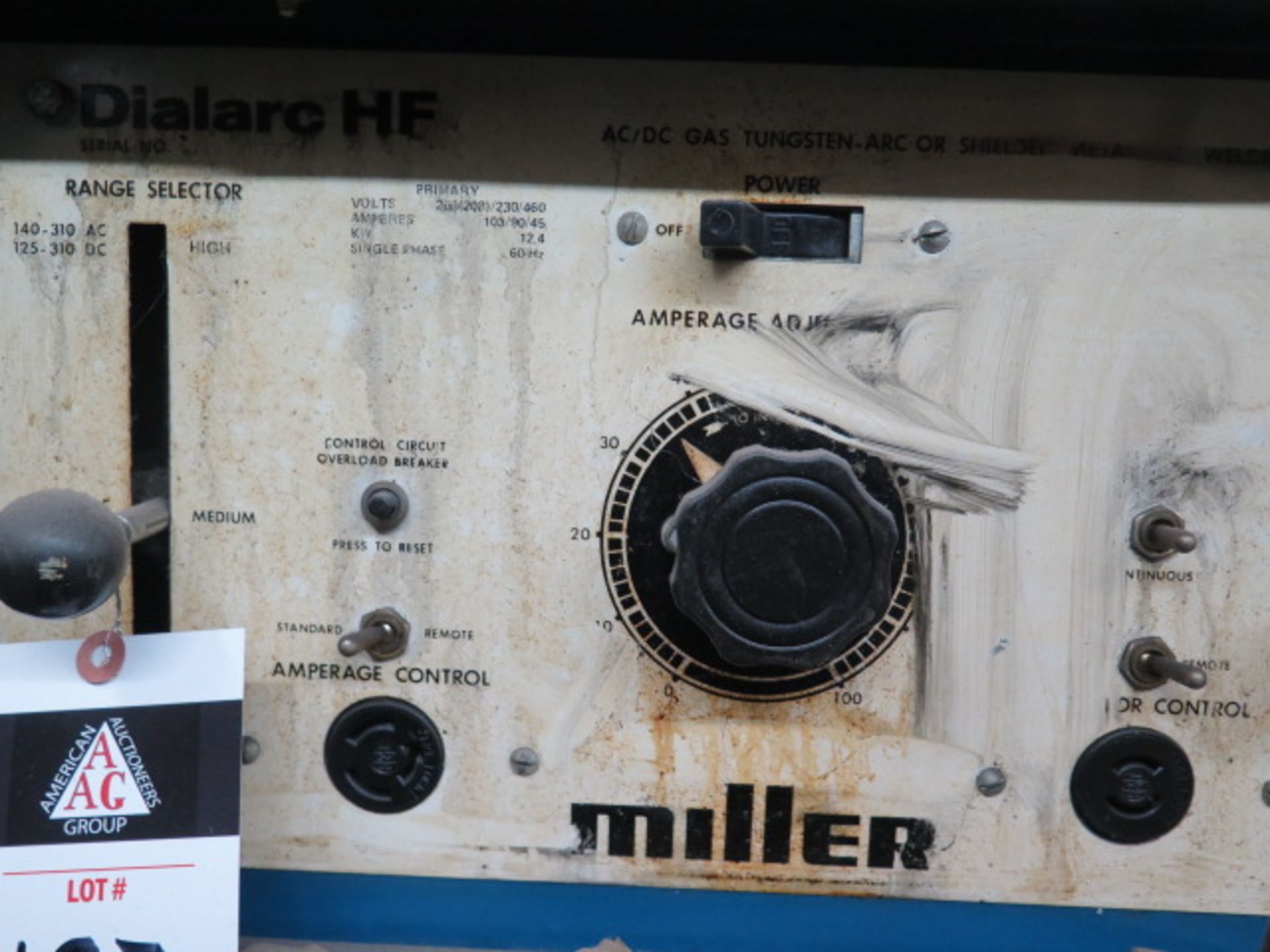 Miller Dial Arc HF Arc Welding Power Source (SOLD AS-IS - NO WARRANTY) - Image 4 of 4