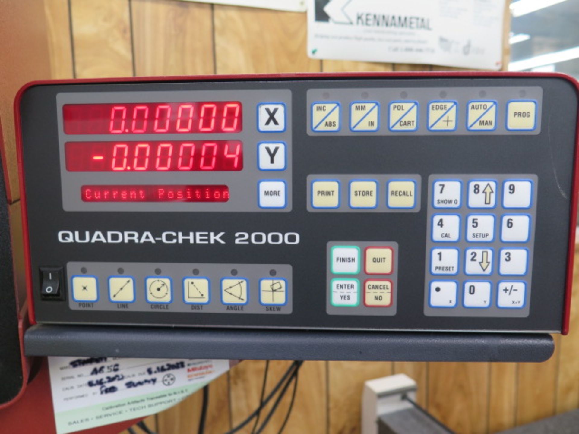 1996 Starrett HB400 15” Optical Comparator s/n 4656 w/ Quadra-Chek 2000 Programmable DRO, SOLD AS IS - Image 6 of 16