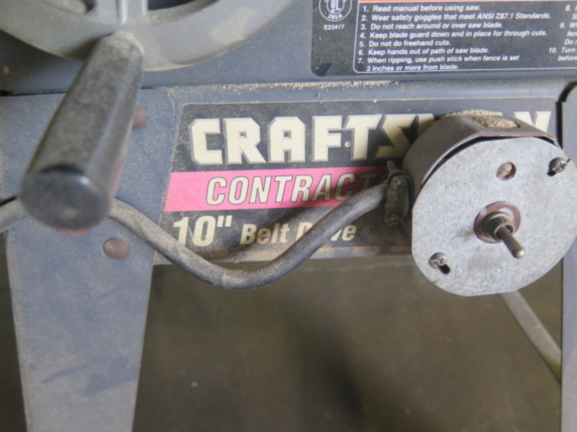 Craftsman Table Saw (SOLD AS-IS - NO WARRANTY) - Image 5 of 6