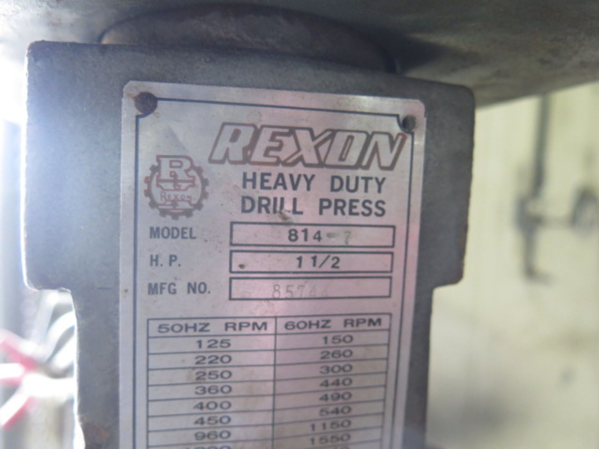 Rexon mdl. 814-7 Pedestal Drill Press (SOLD AS-IS - NO WARRANTY) - Image 5 of 5
