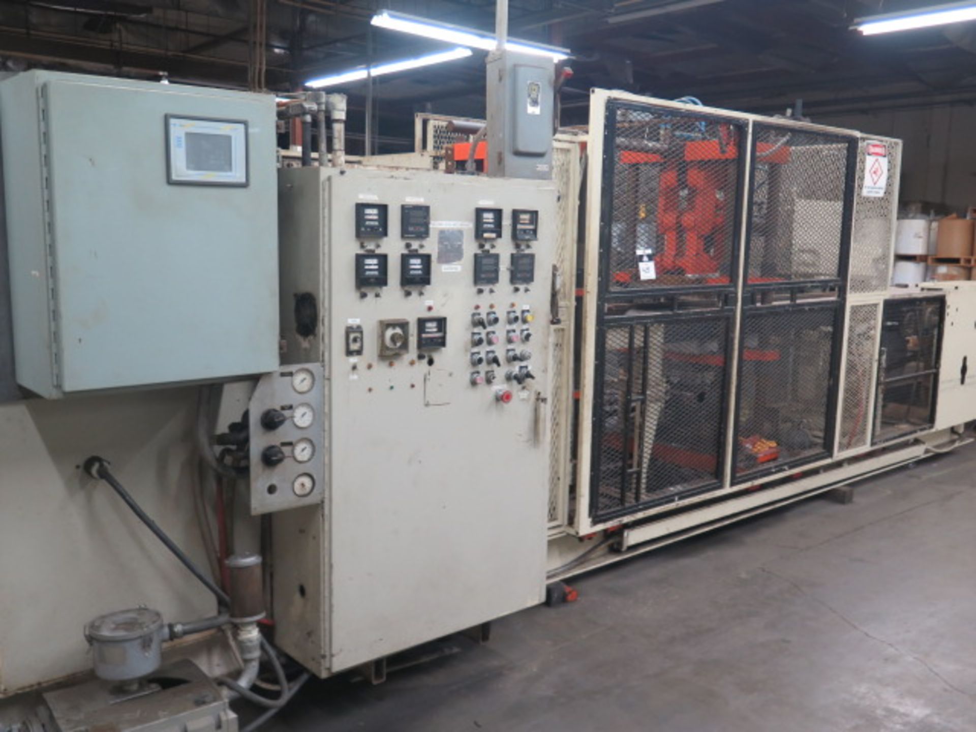 Sencorp Systems Thermoforming w/ Sencorp Controls, Film Preheater, 10” x 30” Vacuum, SOLD AS IS