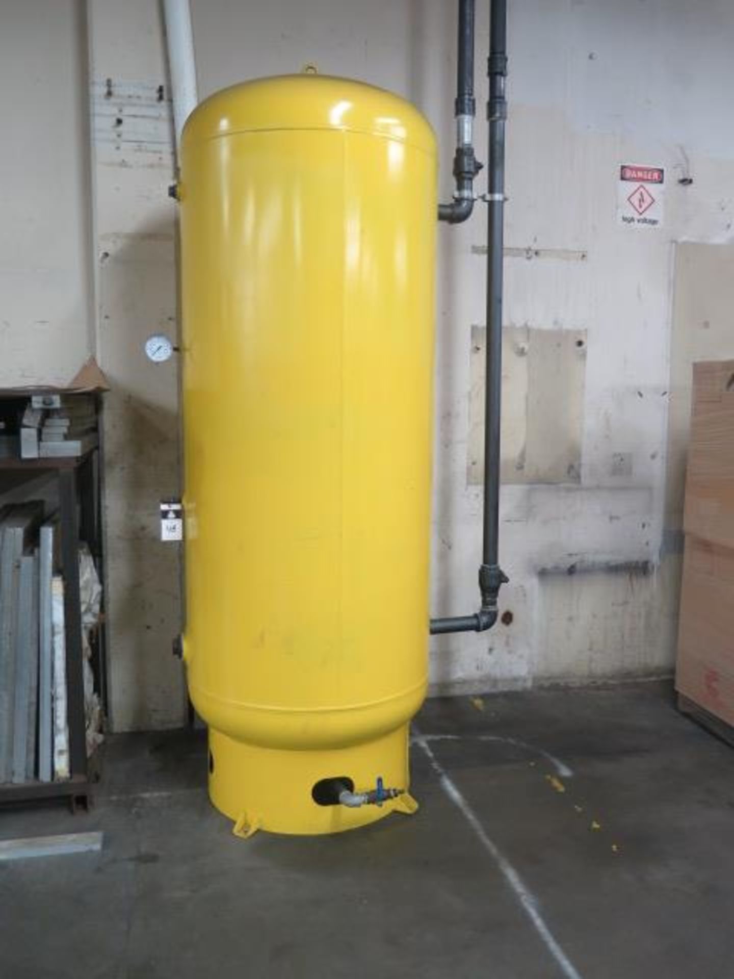 400 Gallon Vertical Air Storage Tank (SOLD AS-IS - NO WARRANTY)