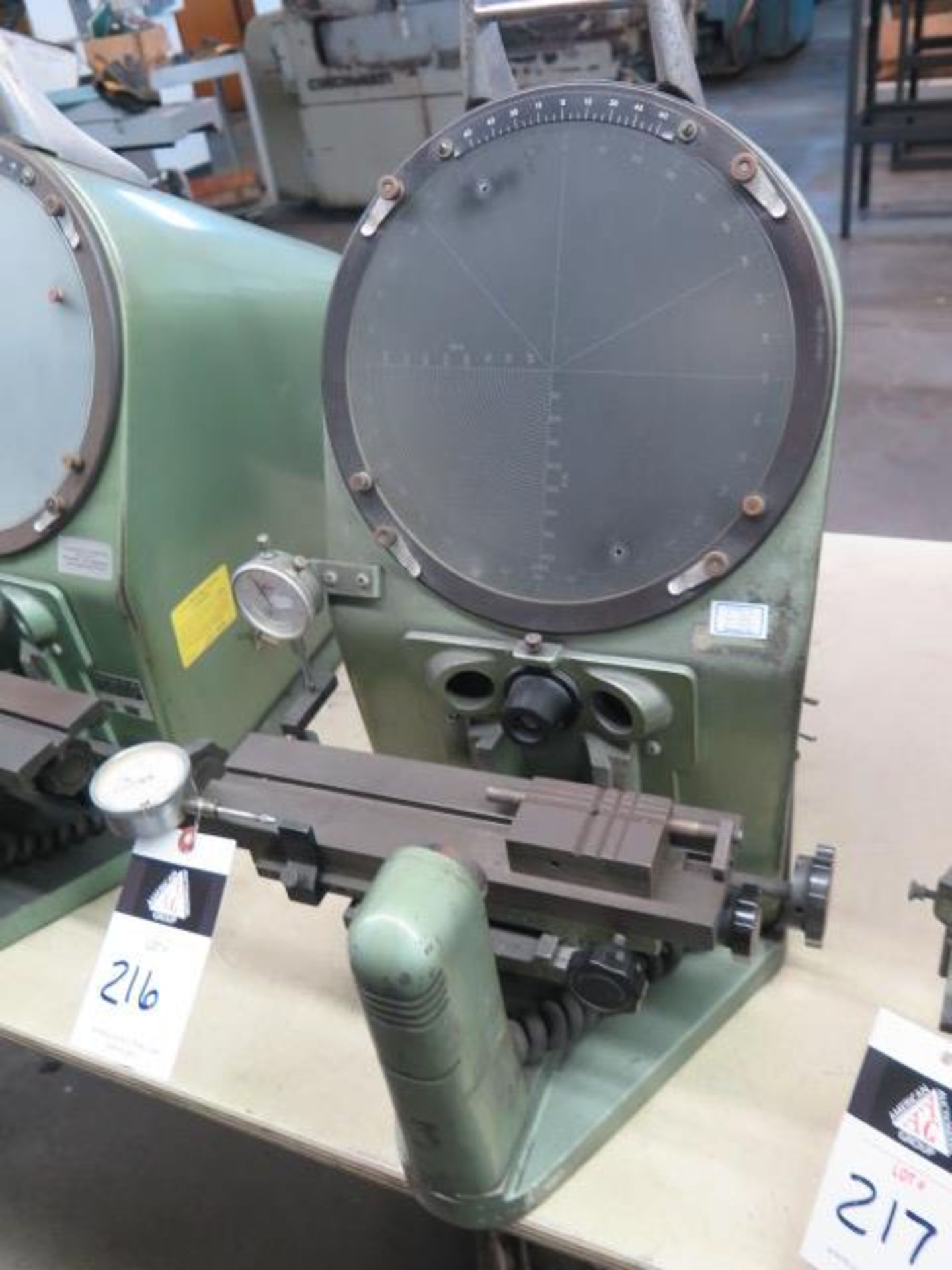 Pacific Gage Optical Comparator w/ Dial Indicator Readouts (SOLD AS-IS - NO WARRANTY) - Image 9 of 9