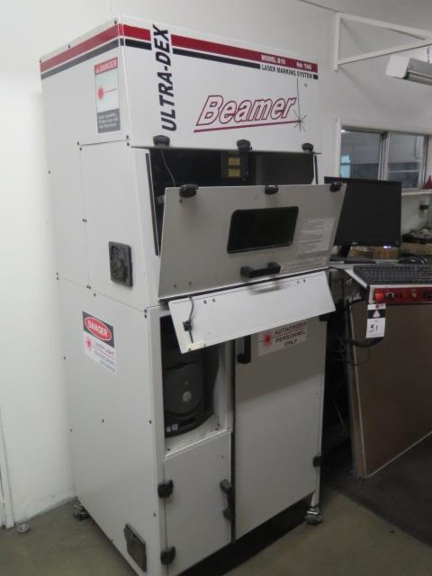 2004 Beamer Laser Marking Systems B10 Nd: YAG Laser, s/n B-100204-SS w/ “SmartList 4”, SOLD AS IS - Image 2 of 11