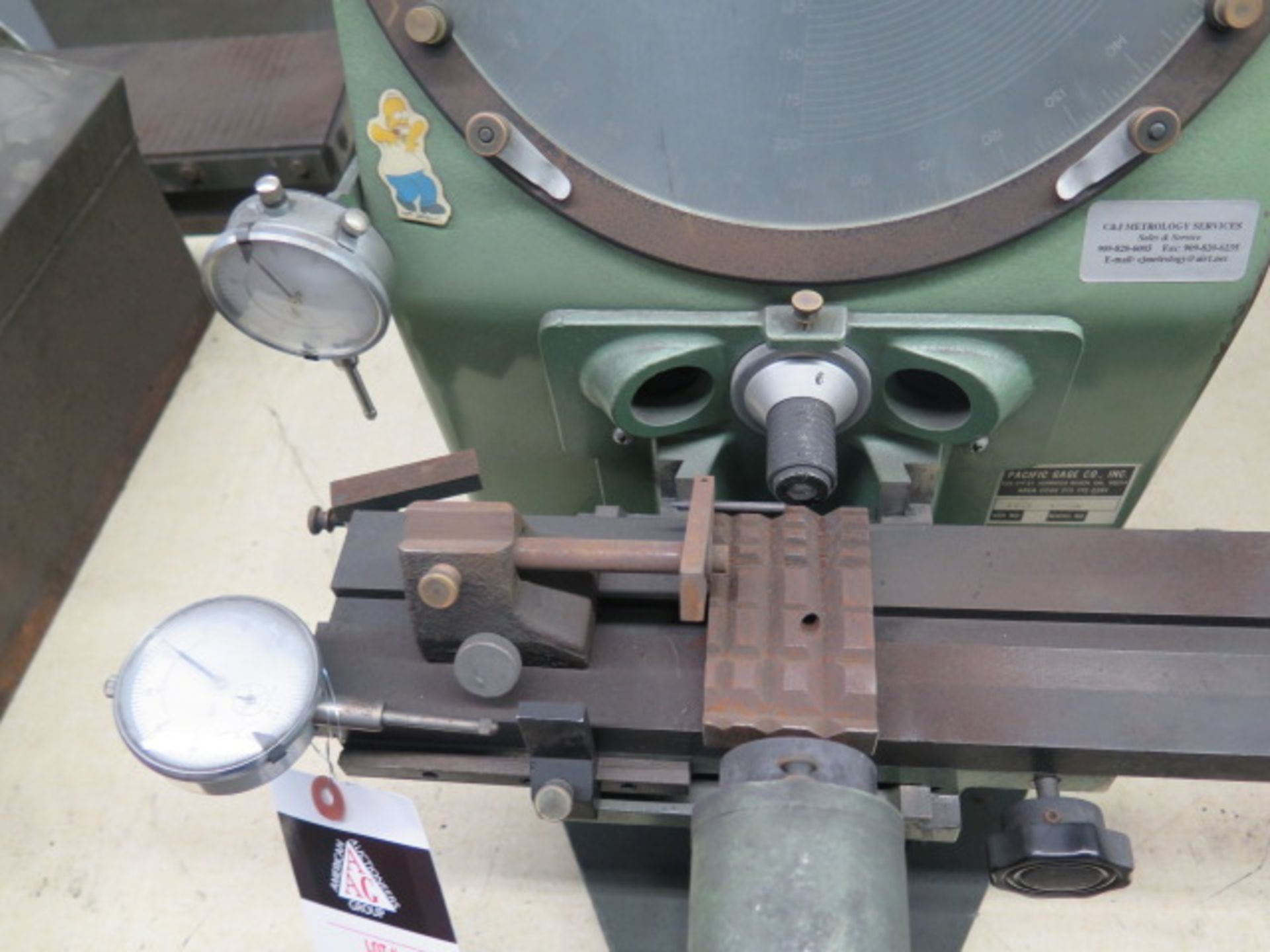 Pacific Gage Optical Comparator w/ Dial Indicator Readouts (SOLD AS-IS - NO WARRANTY) - Image 5 of 9