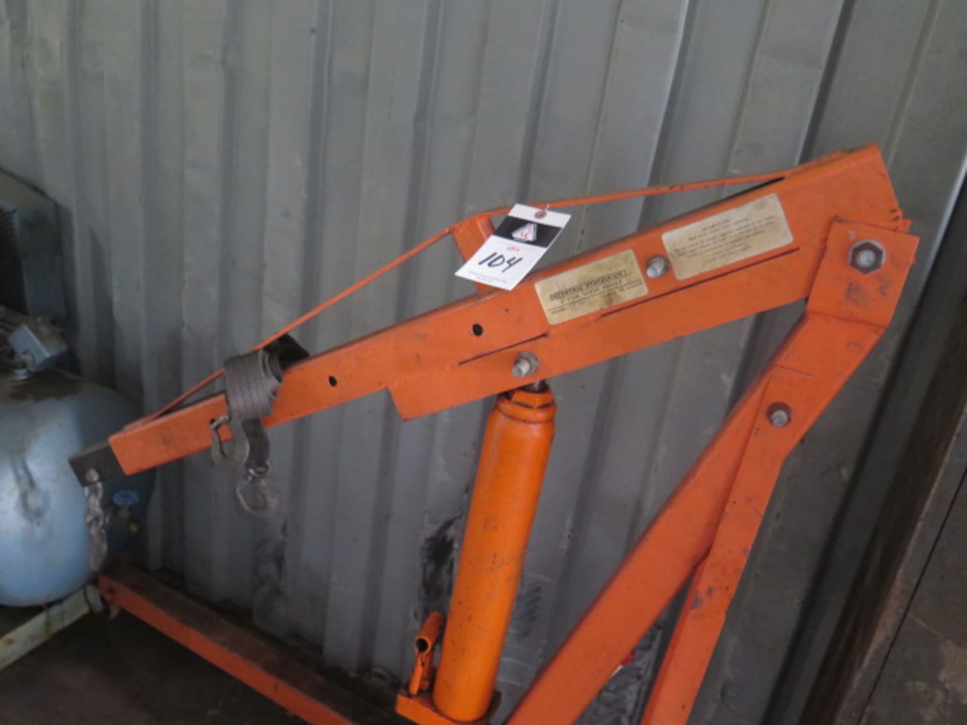 Central Hydraulics 2 Ton Hydraulic Engine Hoist (SOLD AS-IS - NO WARRANTY) - Image 2 of 5