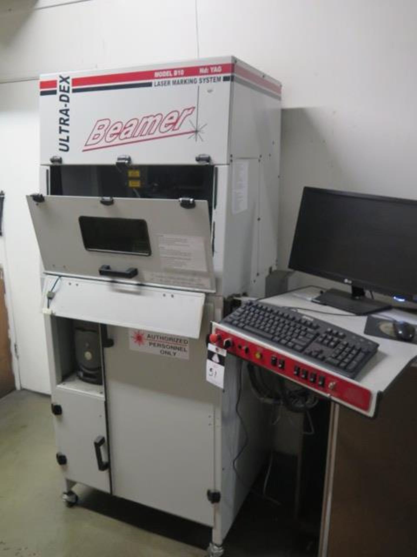 2004 Beamer Laser Marking Systems B10 Nd: YAG Laser, s/n B-100204-SS w/ “SmartList 4”, SOLD AS IS