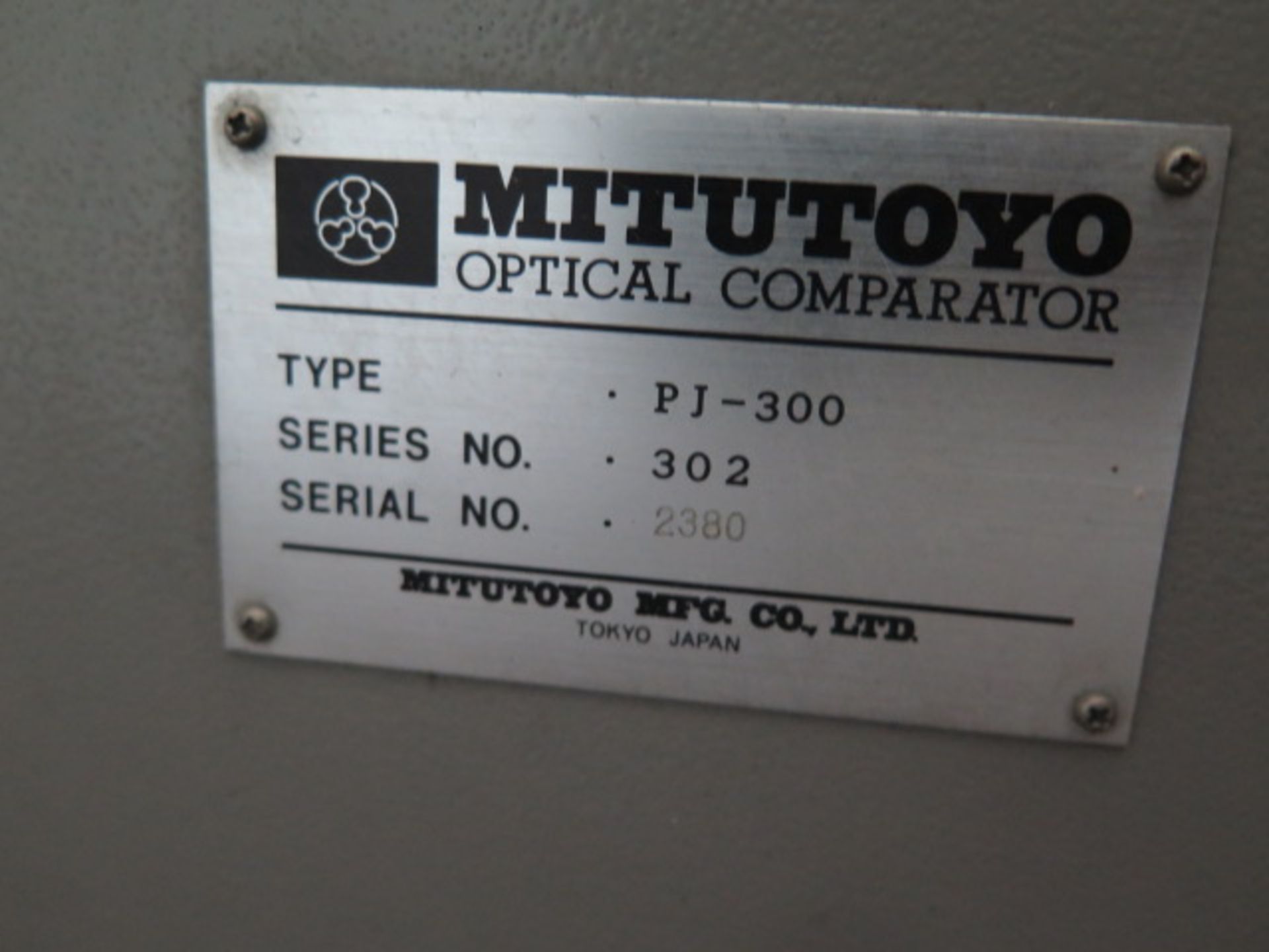 Mitutoyo PJ-300 12” Optical Comparator w/ Micrometer Readouts, Surface and Profile Illumination ( - Image 9 of 9