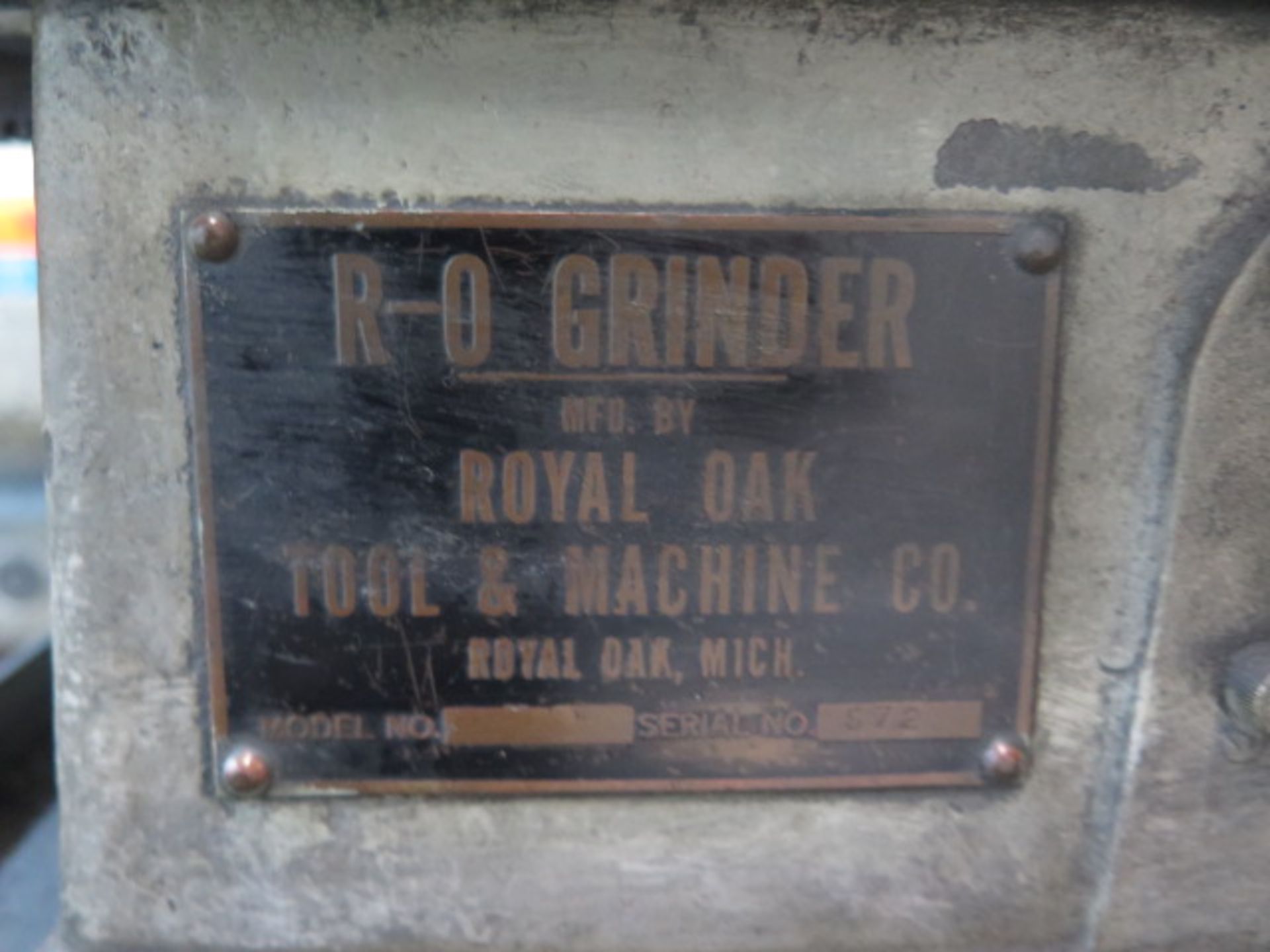 Royal Oaks RO-Grinder Tool and Cutter Grinder s/n 572 w/ Motorized 5C Work Head (SOLD AS-IS - NO - Image 7 of 7