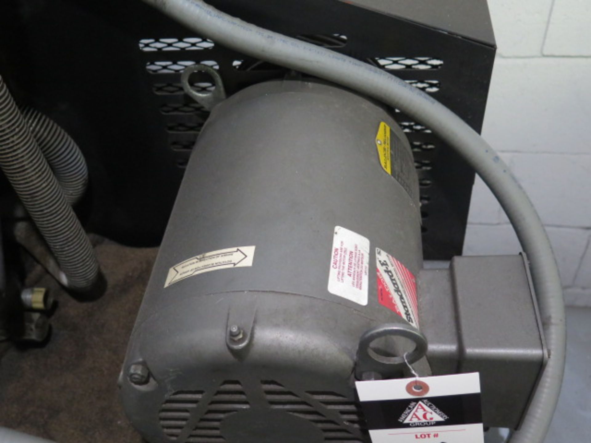 Gardner Denver HR10-12 10Hp Horizontal Air Compressor w/ 2-Stage Pump, 120 Gallon Tank, SOLD AS IS - Image 5 of 9