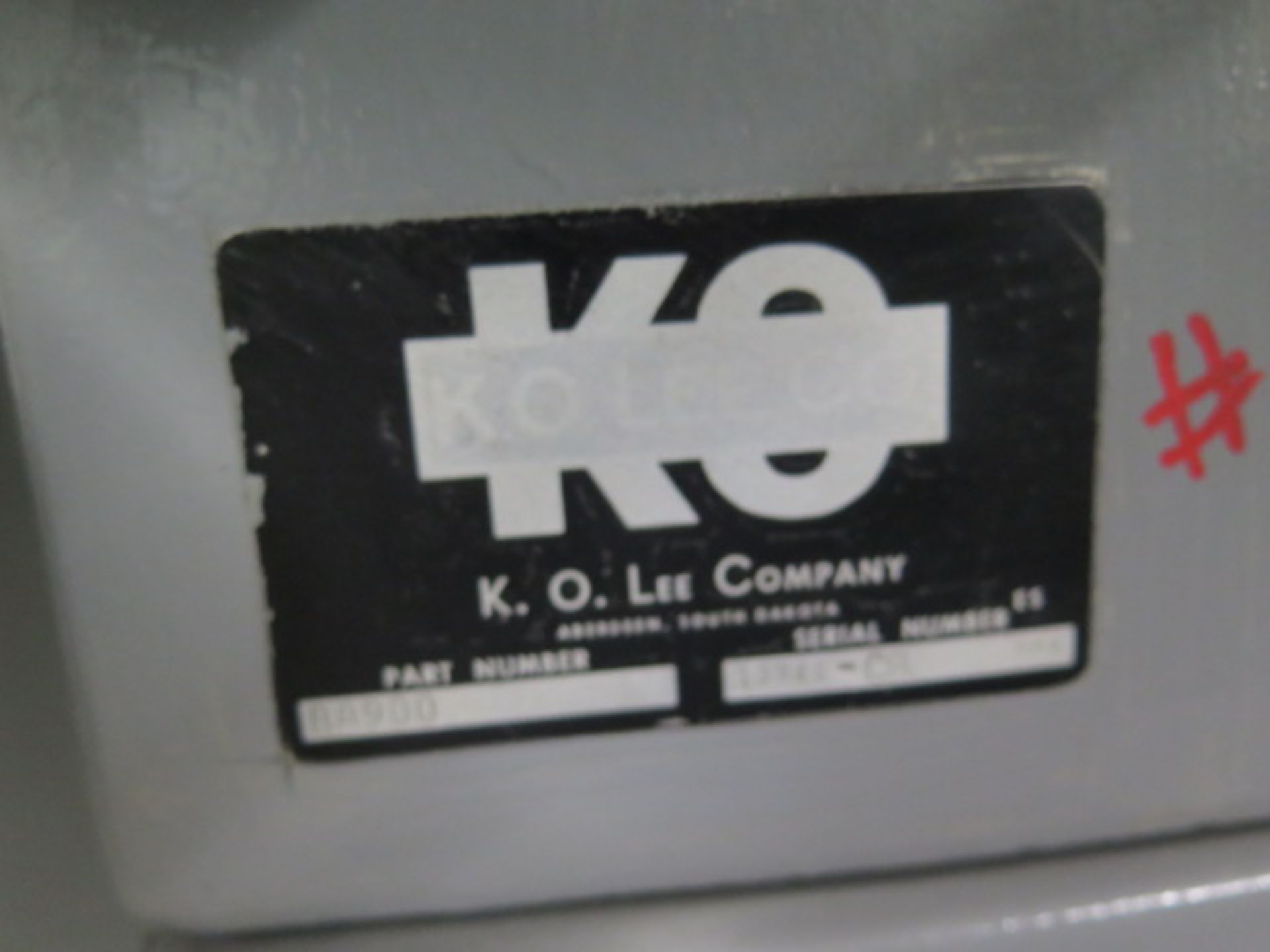 K.O. Lee BH900 Tool and Cutter Grinder s/n 13948-CB w/ Minaric Corp Cross Slide Motor SOLD AS IS - Image 13 of 13