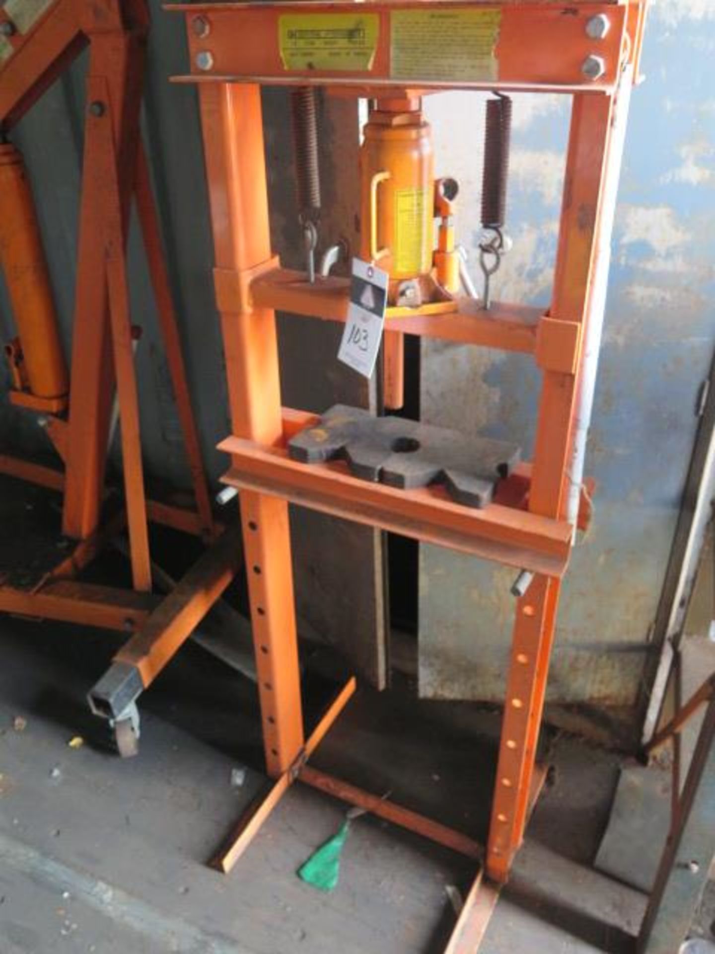 Central Hydraulics 12 Ton Hydraulic H-Frame Press (SOLD AS-IS - NO WARRANTY)