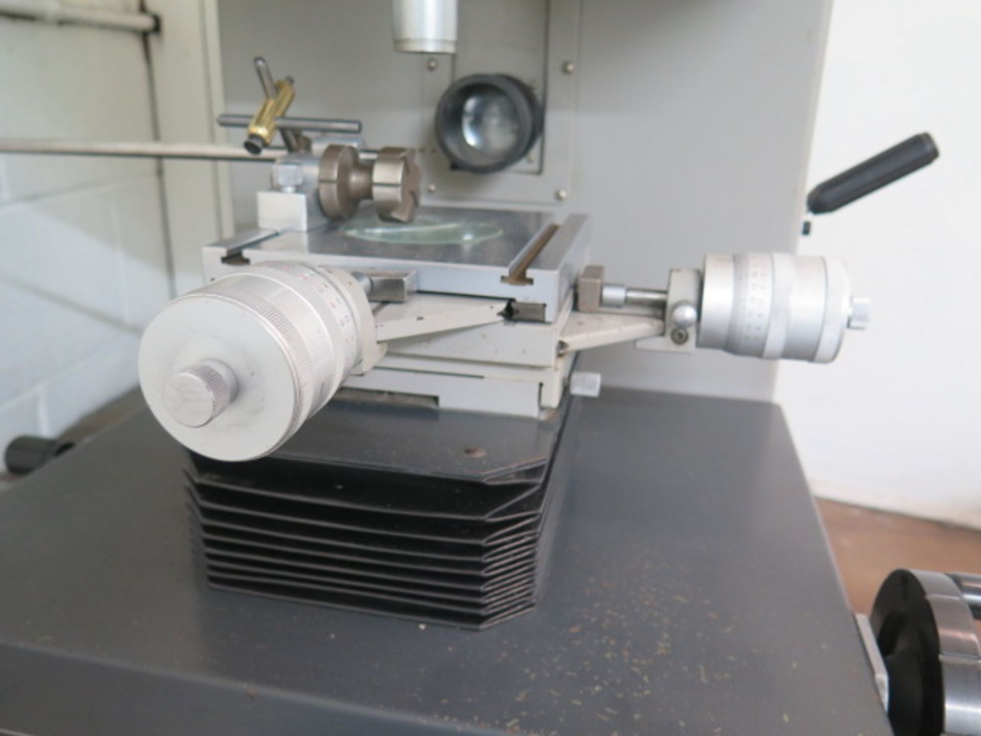 Mitutoyo PJ-300 12” Optical Comparator w/ Micrometer Readouts, Surface and Profile Illumination ( - Image 7 of 9