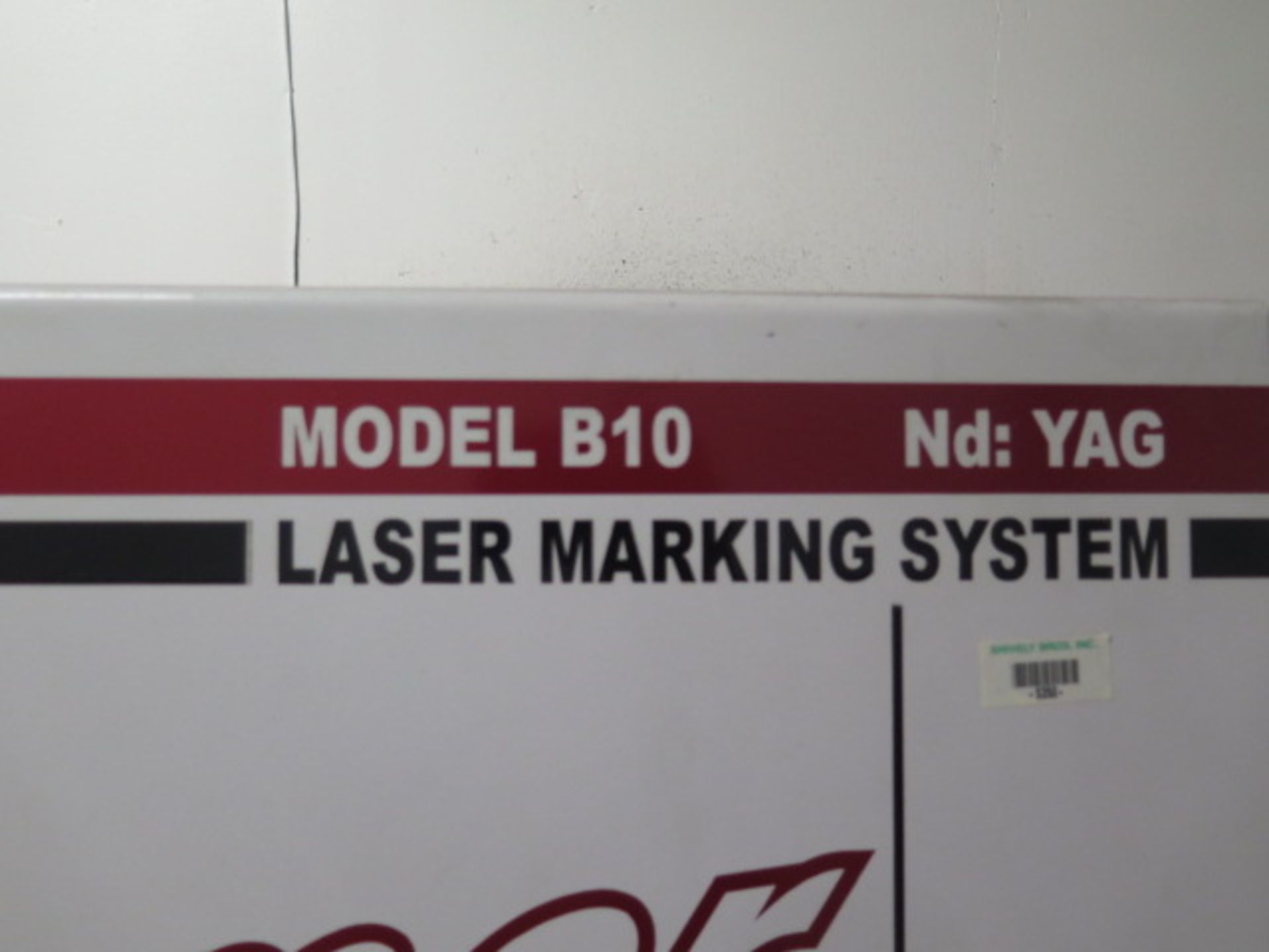 2004 Beamer Laser Marking Systems B10 Nd: YAG Laser, s/n B-100204-SS w/ “SmartList 4”, SOLD AS IS - Image 11 of 11