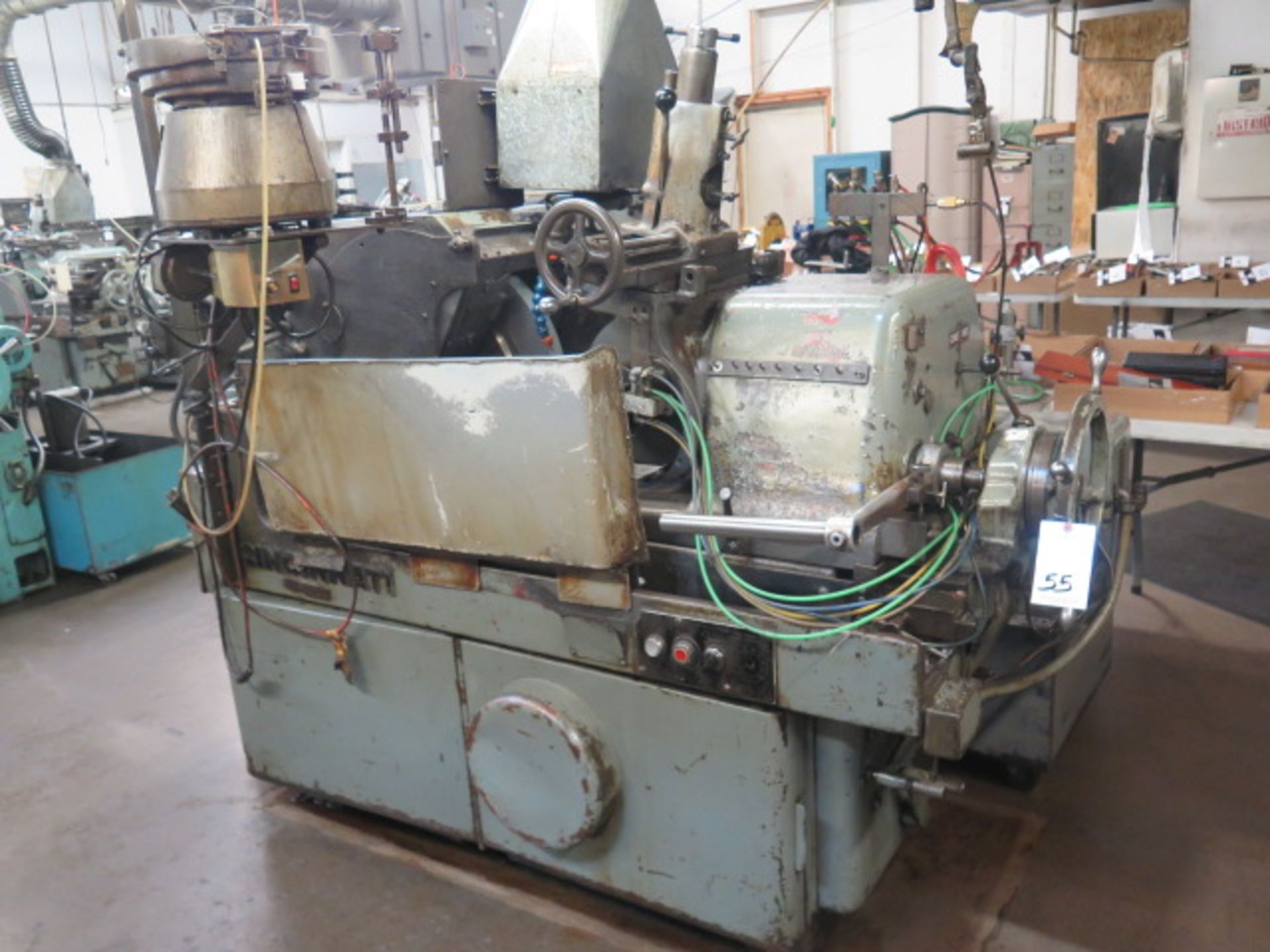 Cincinnati OM Centerless Grinder s/n 2M2H1W-175 w/ 24" Wheel Head, Cam-Out Feed Wheel, SOLD AS IS - Image 2 of 17