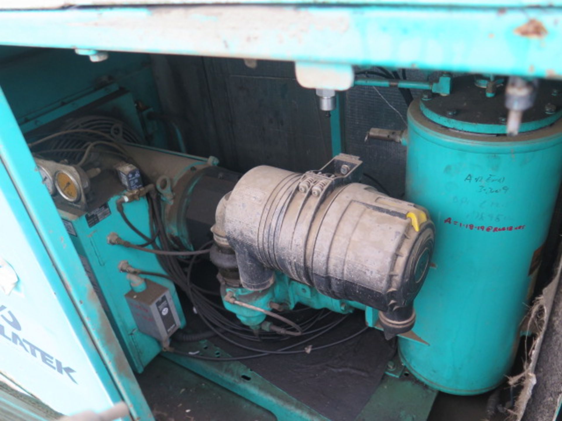 Sullivan Palatek mdl. 15DT 15Hp Rotary Vane Air Compressor s/n 07D002 w/ 125 PSIG, 36,132 Hours ( - Image 4 of 8