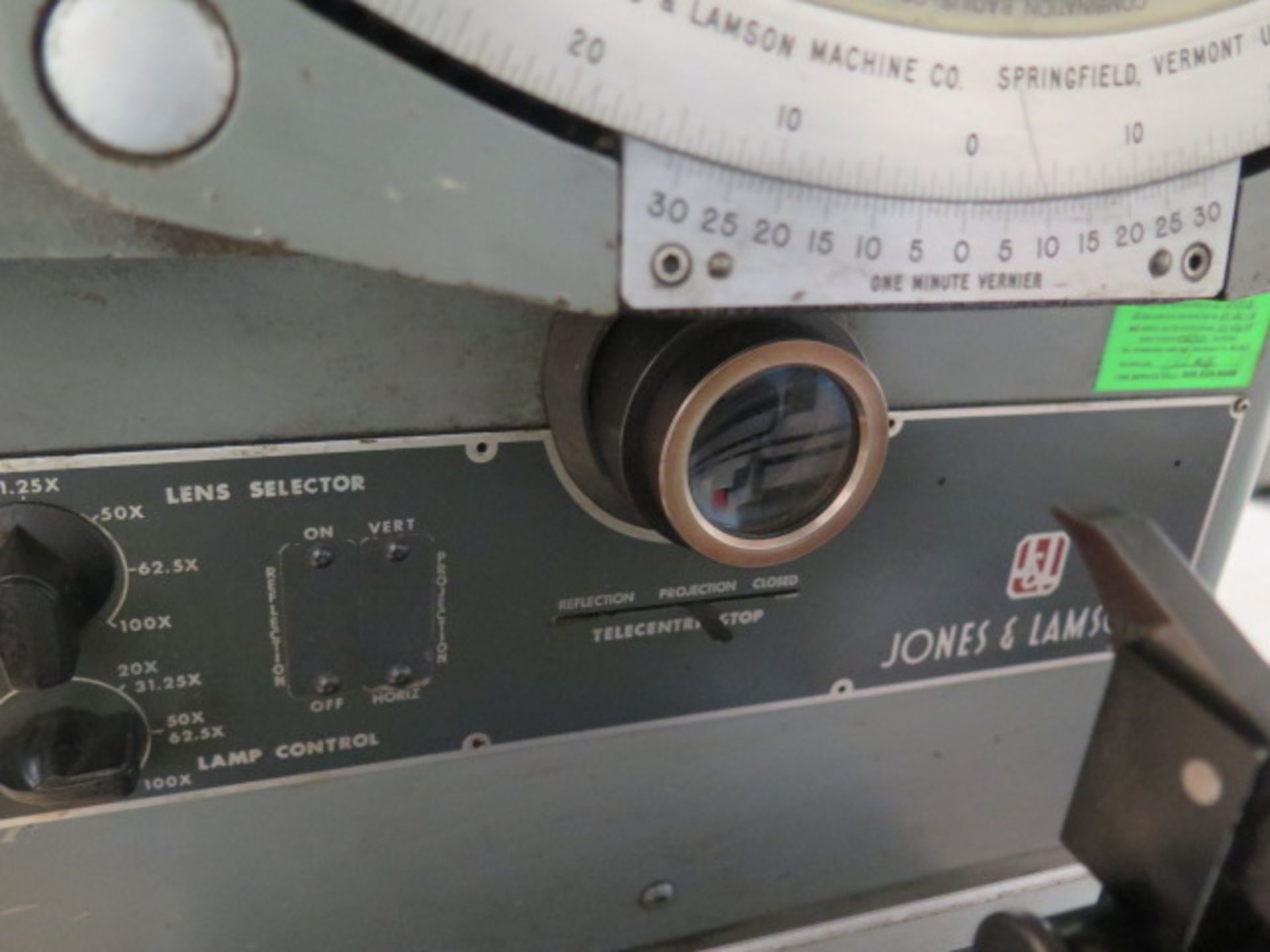 Jones & Lamson 14" Optical Comparator w/ Acu-Rite DRO, 10X, 20X, 31.25X and 50X Lenses, Universal - Image 7 of 11