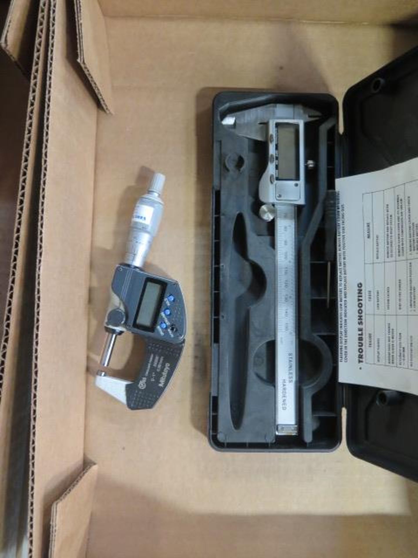 Mitutoyo 0-1" Digital OD Mic and Import 6" Digital Caliper (SOLD AS-IS - NO WARRANTY) - Image 2 of 4