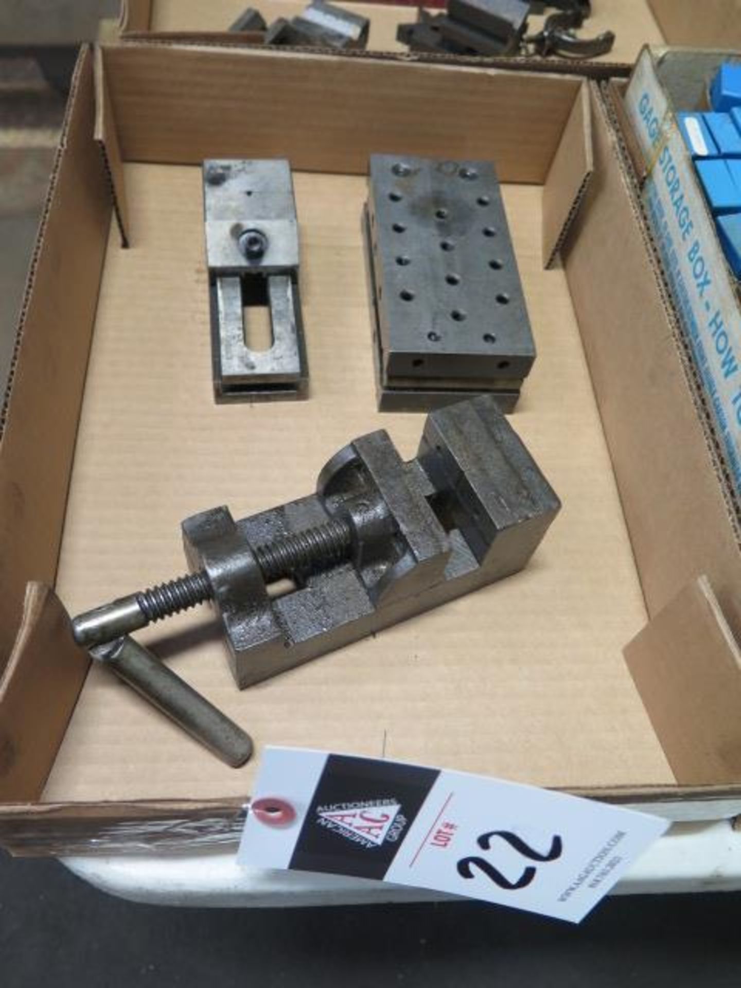 3" x 6" Sine Table, 2" Machinists Vise and 2 1/2" Maxhine Vise (SOLD AS-IS - NO WARRANTY)