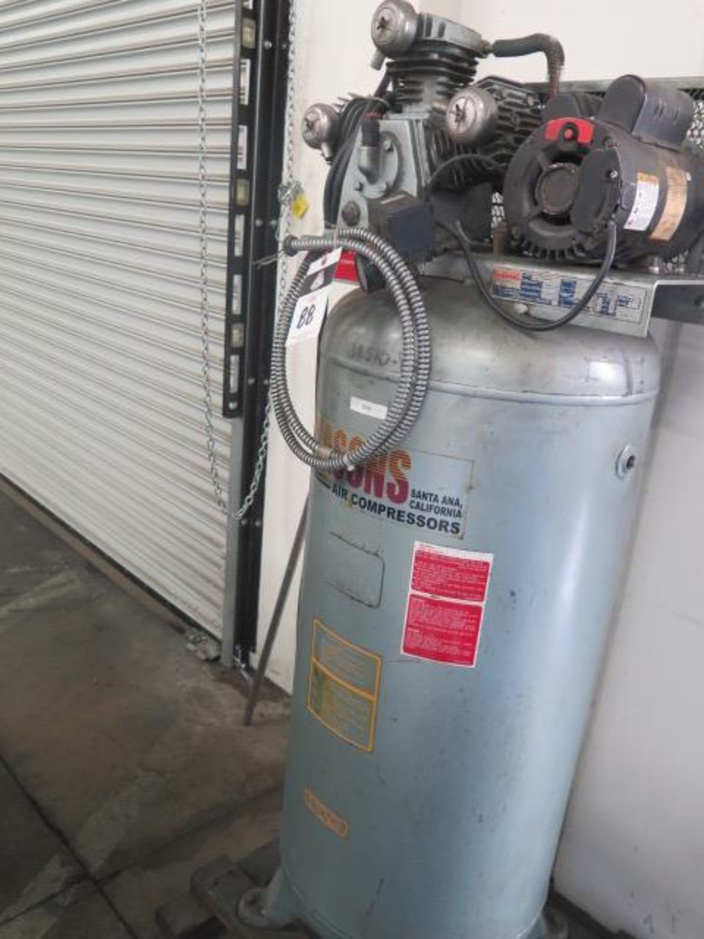 Caisons 5Hp Vertical Air Compressor w/ 3-Stage Pump, 60 Gallon Tank (SOLD AS-IS - NO WARRANTY)