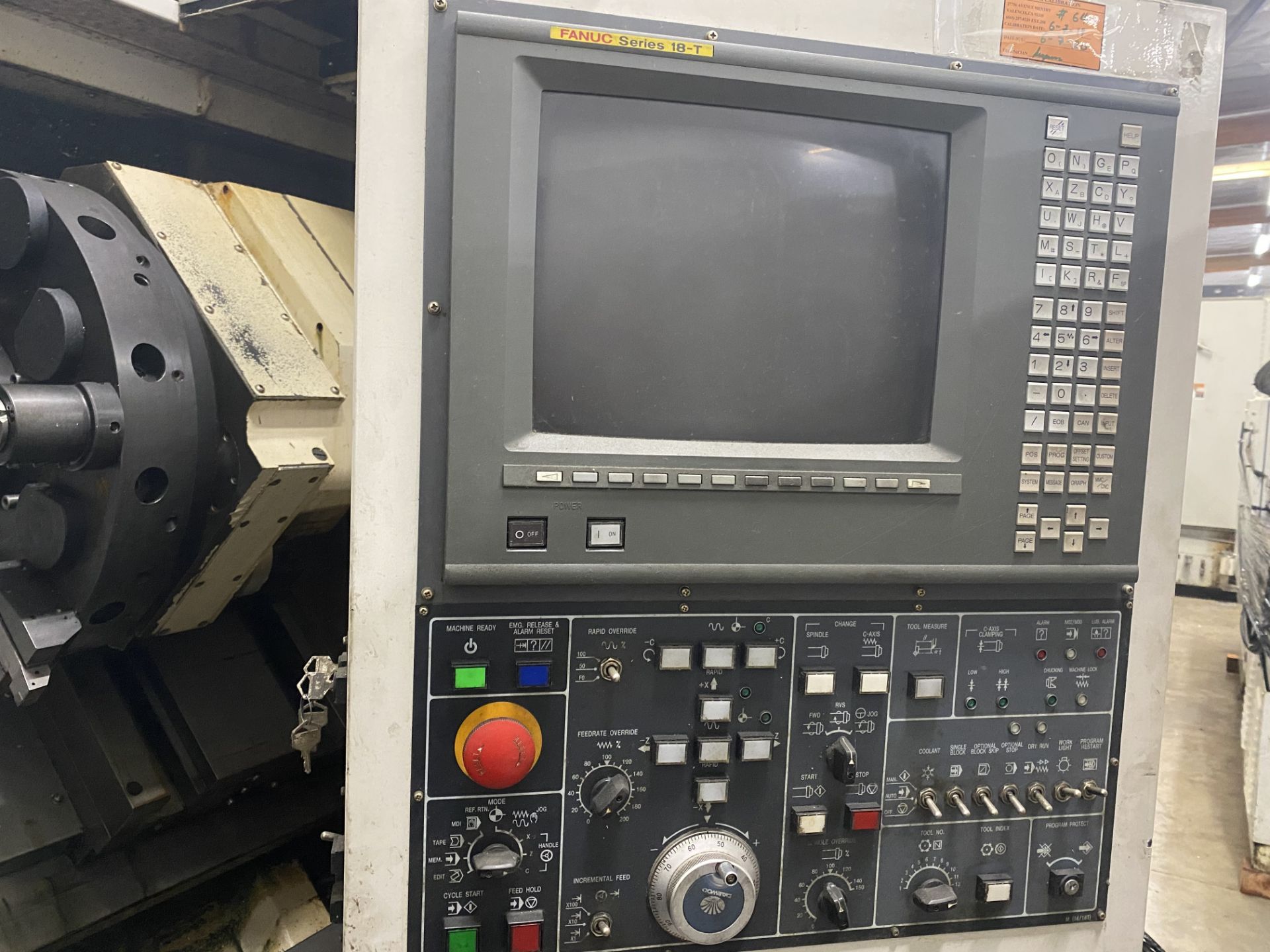 1999 Daewoo PUMA 350MA Live Turret CNC Turning Center s/n P35M0167 w/Fanuc 18-T Controls, SOLD AS IS - Image 3 of 10