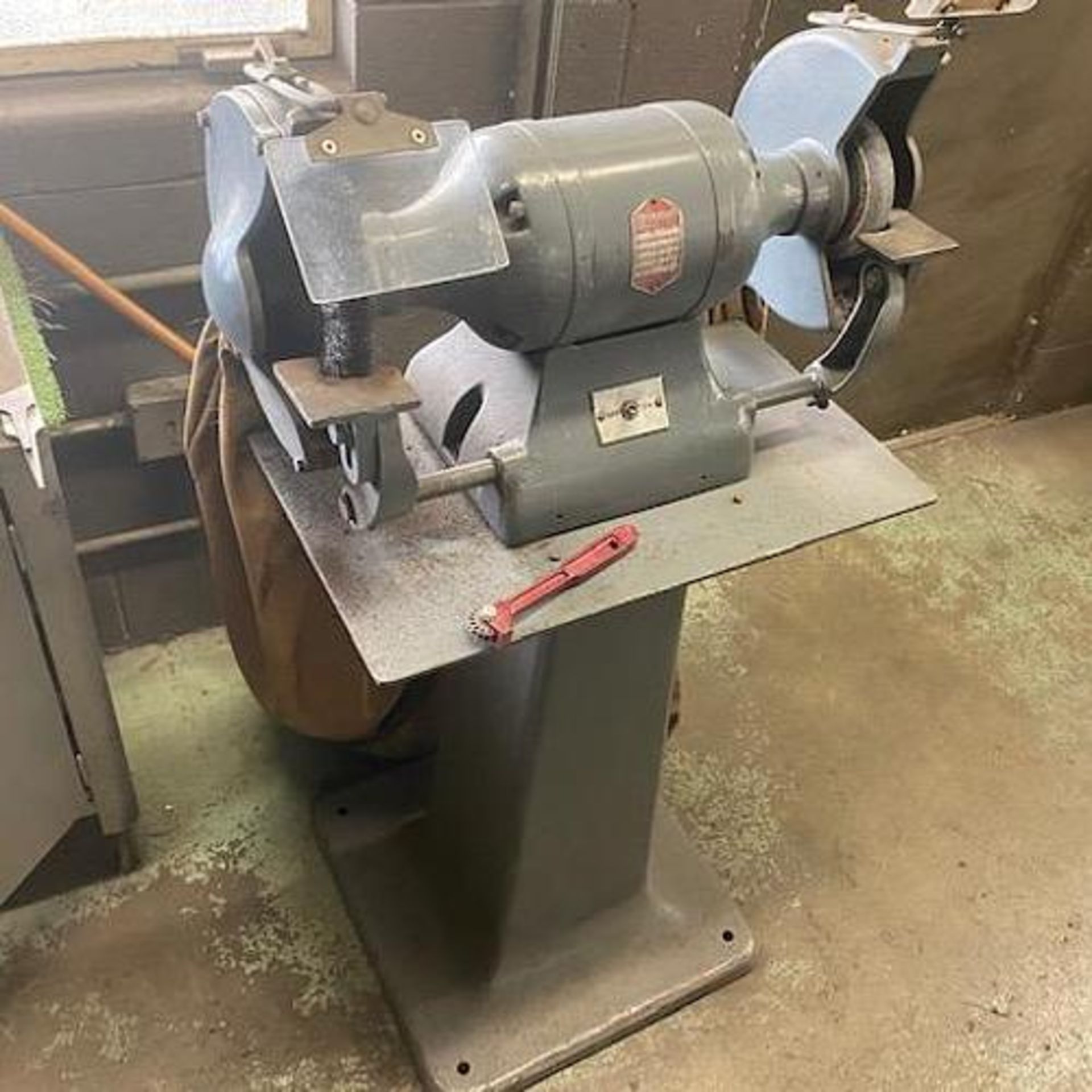 Cincinnati 10" Pedestal Grinder (SOLD AS-IS - NO WARRANTY)