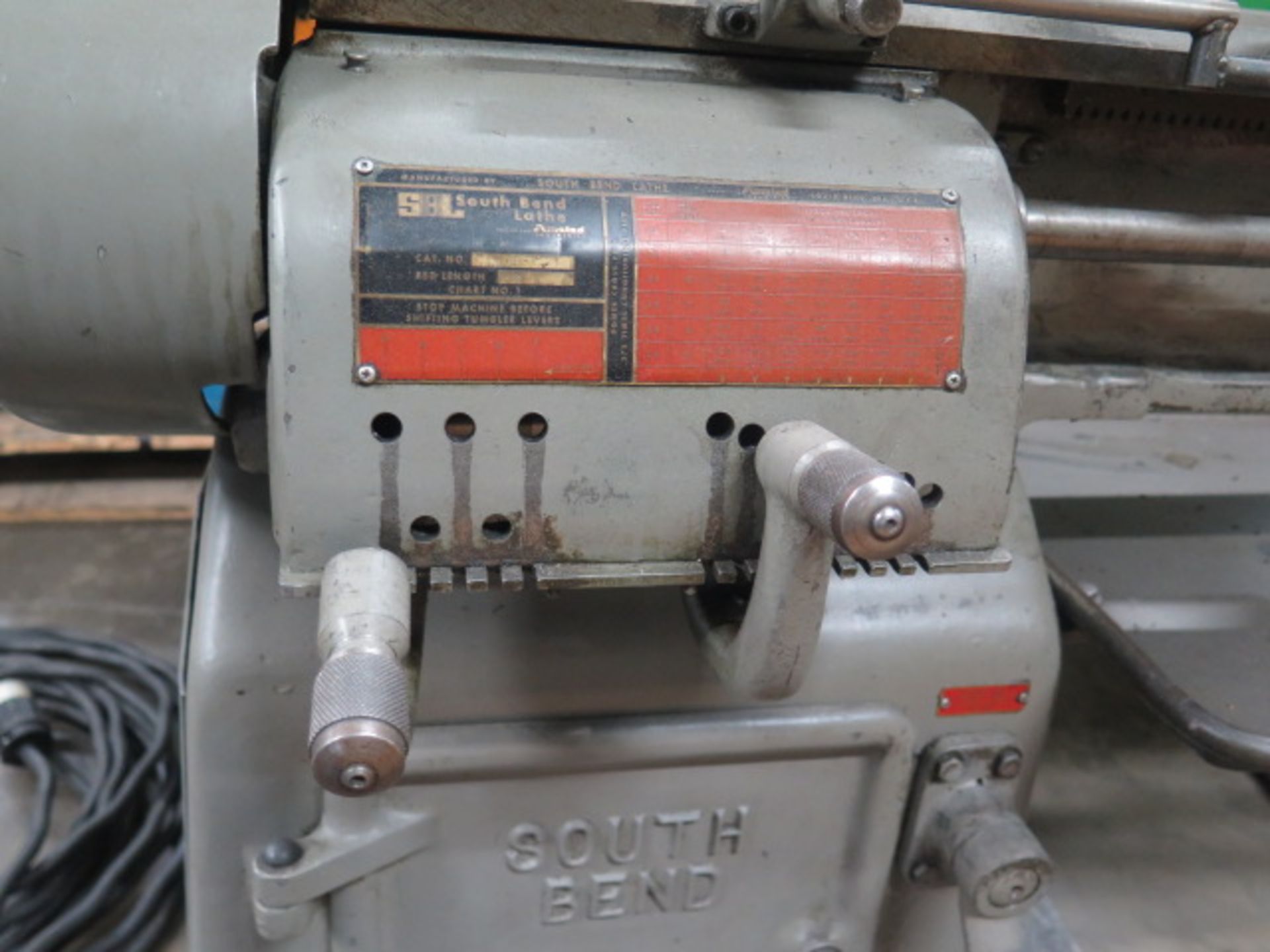 South Bend 13" x 42" Lathe s/n 15075T w/ 4-Speeds, Inch Threading, Tailstock, 5C Collet SOLD AS IS - Image 9 of 10