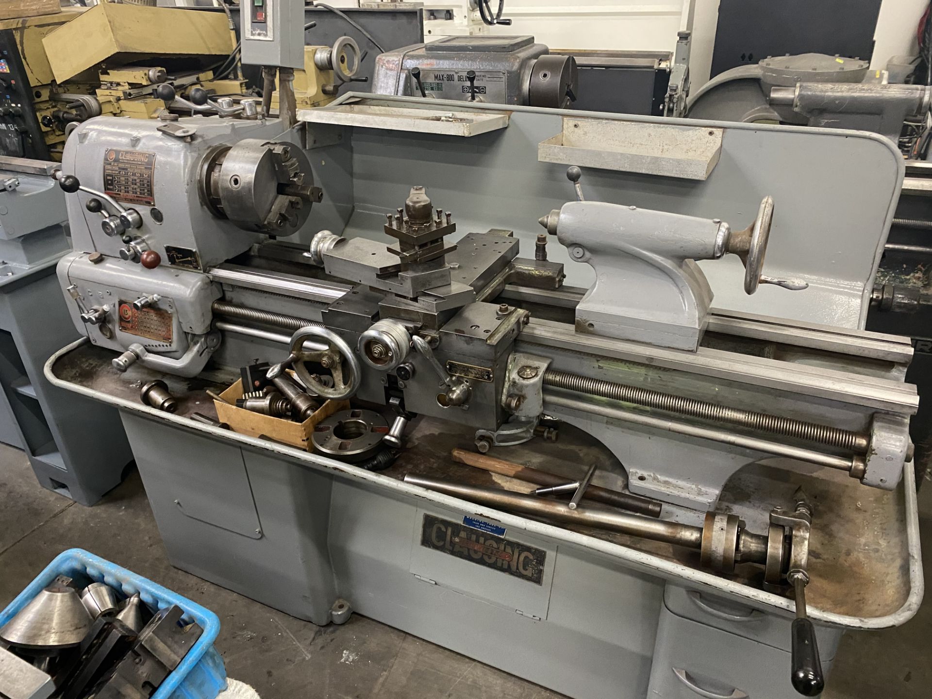 Clausing Colchester C13 13” x 36” Geared Head Lathe s/n 3/61727 Inch Threading, SOLD AS IS