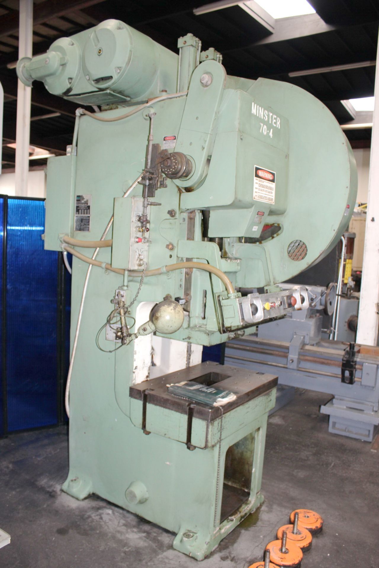 Minster 70-4 60 Ton Gap Frame Punch Press s/n 21611 w/ Minster Controls, Air Clutch, SOLD AS IS - Image 3 of 22