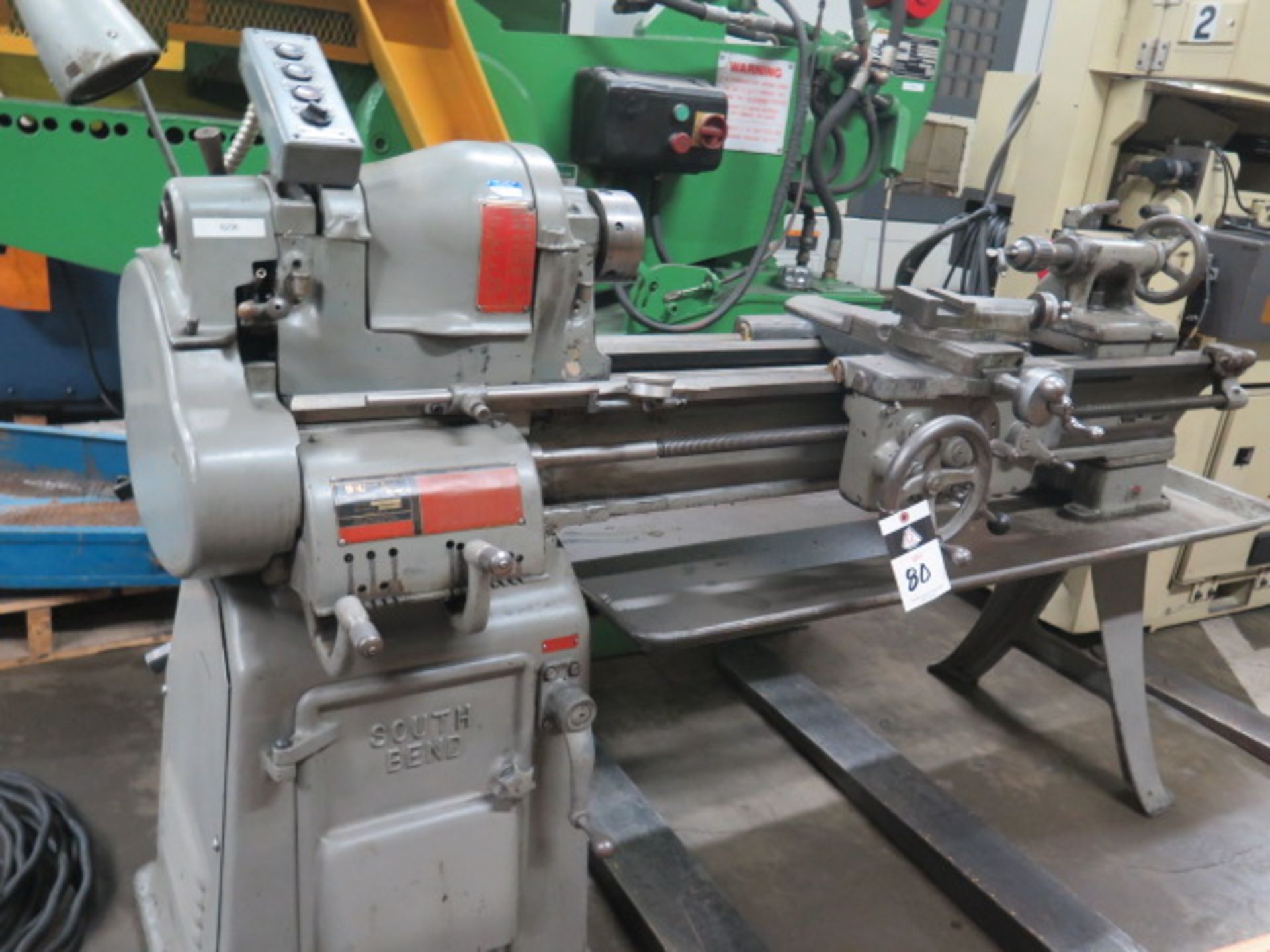 South Bend 13" x 42" Lathe s/n 15075T w/ 4-Speeds, Inch Threading, Tailstock, 5C Collet SOLD AS IS - Image 2 of 10