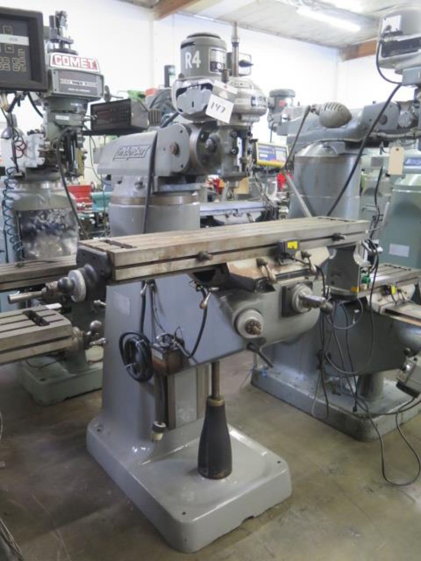 Bridgeport Vertical Mill s/n 256215 w/ Bridgeport "M" Style Head, 1/2 Hp, 275-4250 RPM, 6-Speeds, - Image 2 of 12