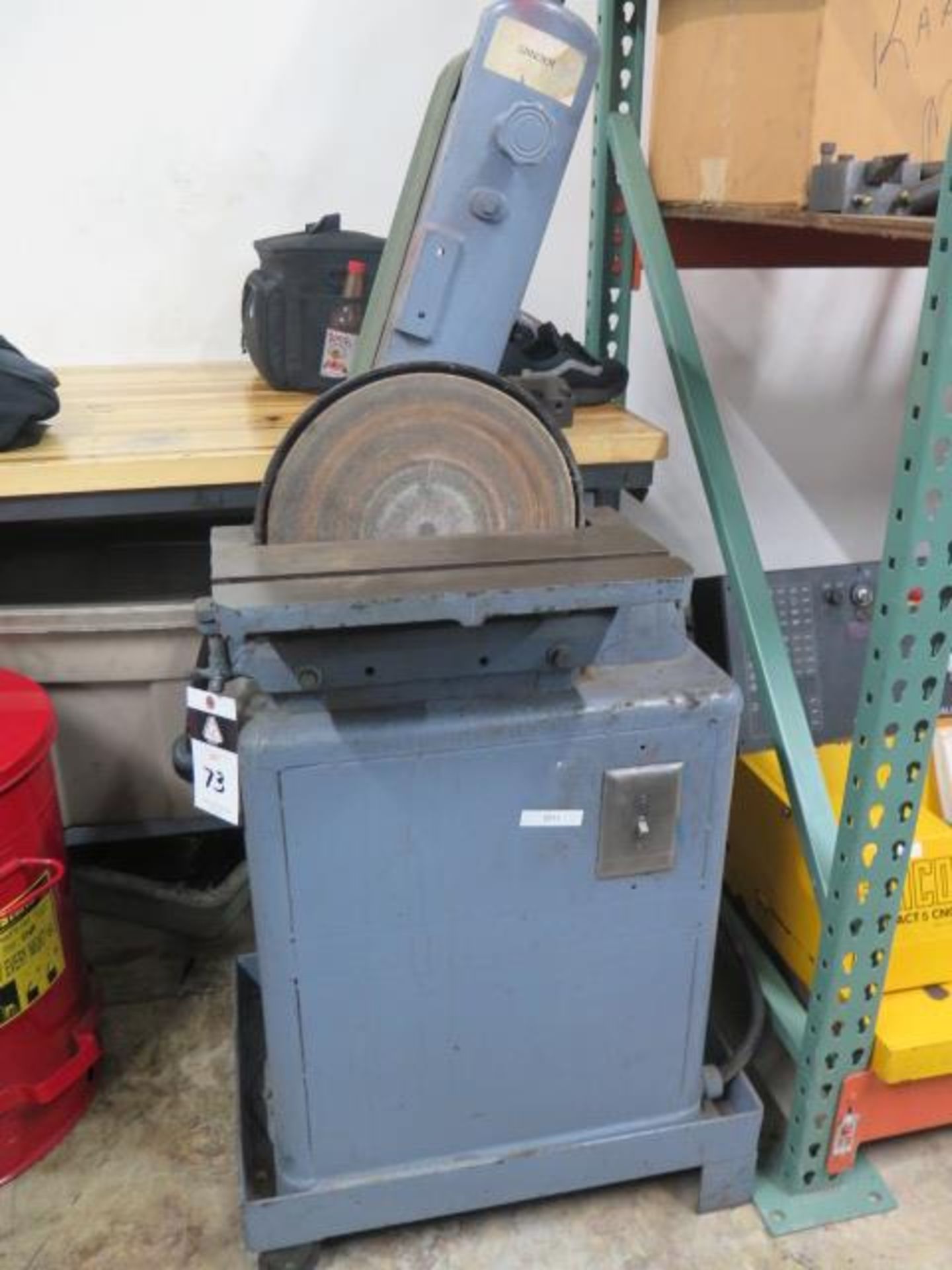 Powermatic mdl. 30 6" Belt / 12" Disc Sander s/n 630120 w/ Stand (SOLD AS-IS - NO WARRANTY)