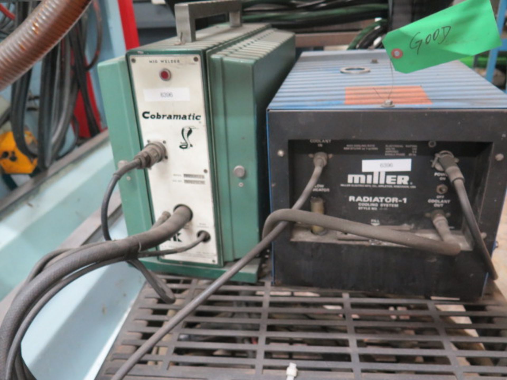 MK Cobramatic MIG Welder and Miller Radiator-1 Cooling Unit w/ Cart (SOLD AS-IS - NO WARRANTY) - Image 2 of 7