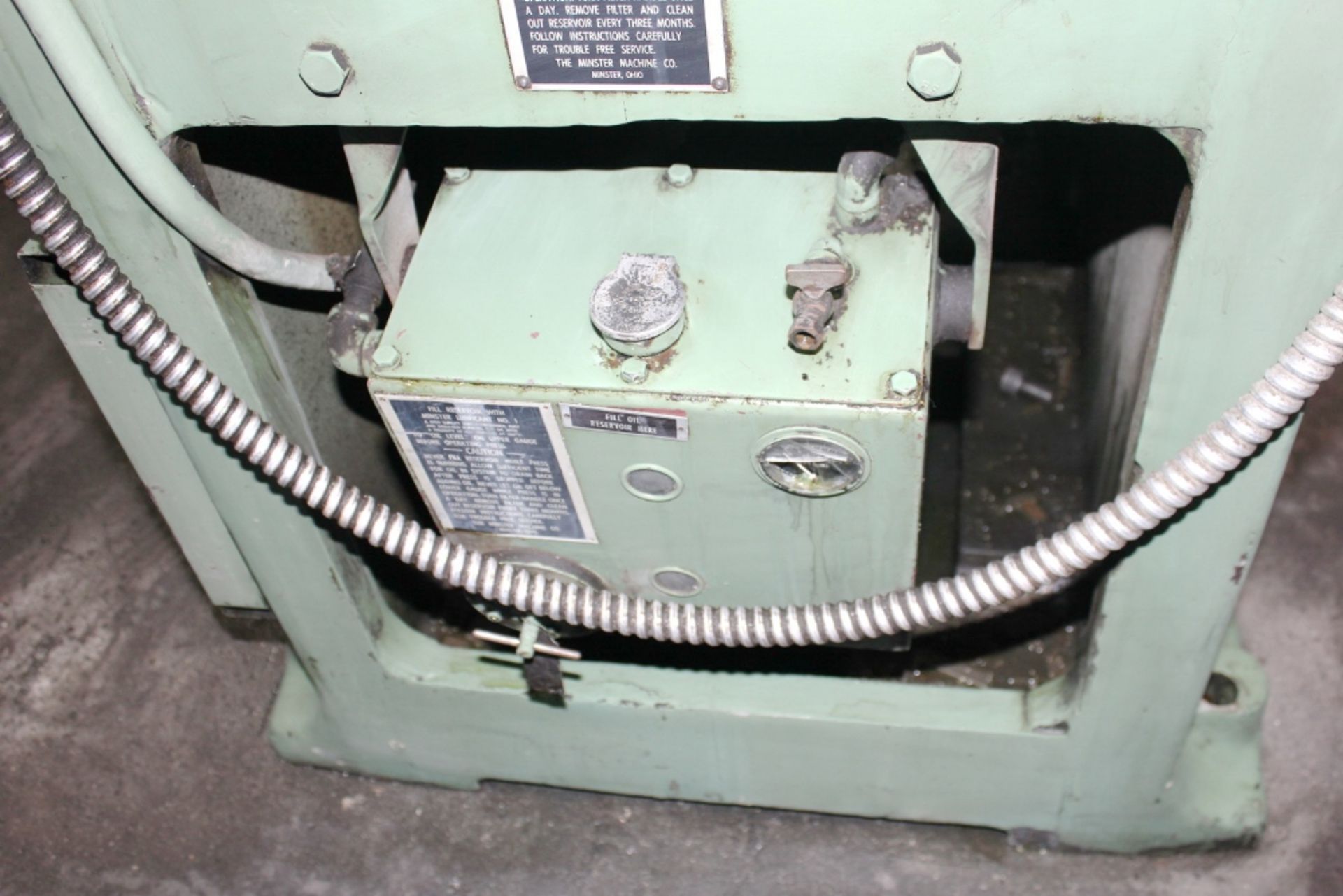 Minster 70-4 60 Ton Gap Frame Punch Press s/n 21611 w/ Minster Controls, Air Clutch, SOLD AS IS - Image 17 of 22