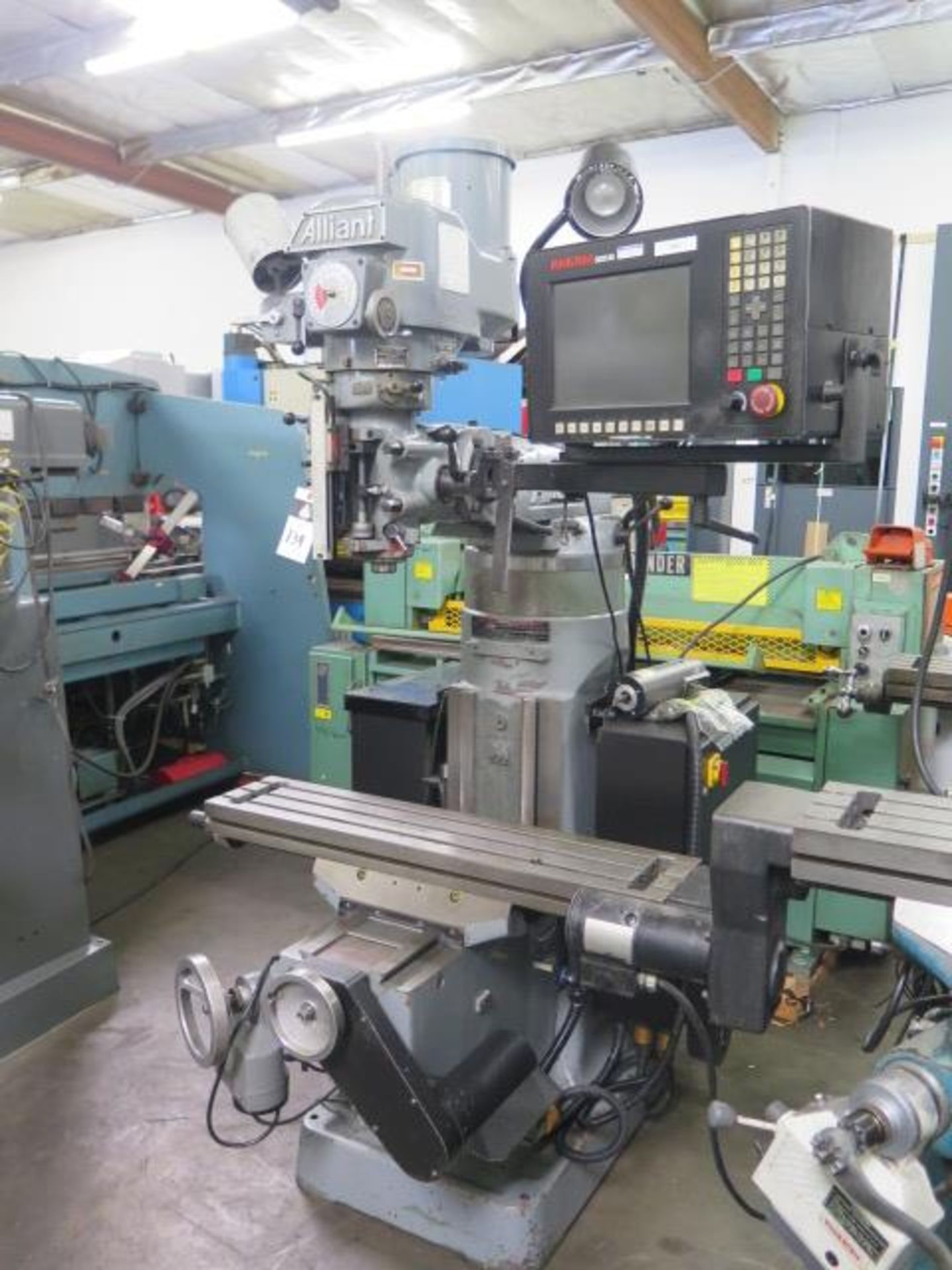 Aliant 2-Axis CNC Vertical Mill s/n 72042329 w/ Anilam 3000M CNC Controls, 2Hp Motor, 60-4500 Dial