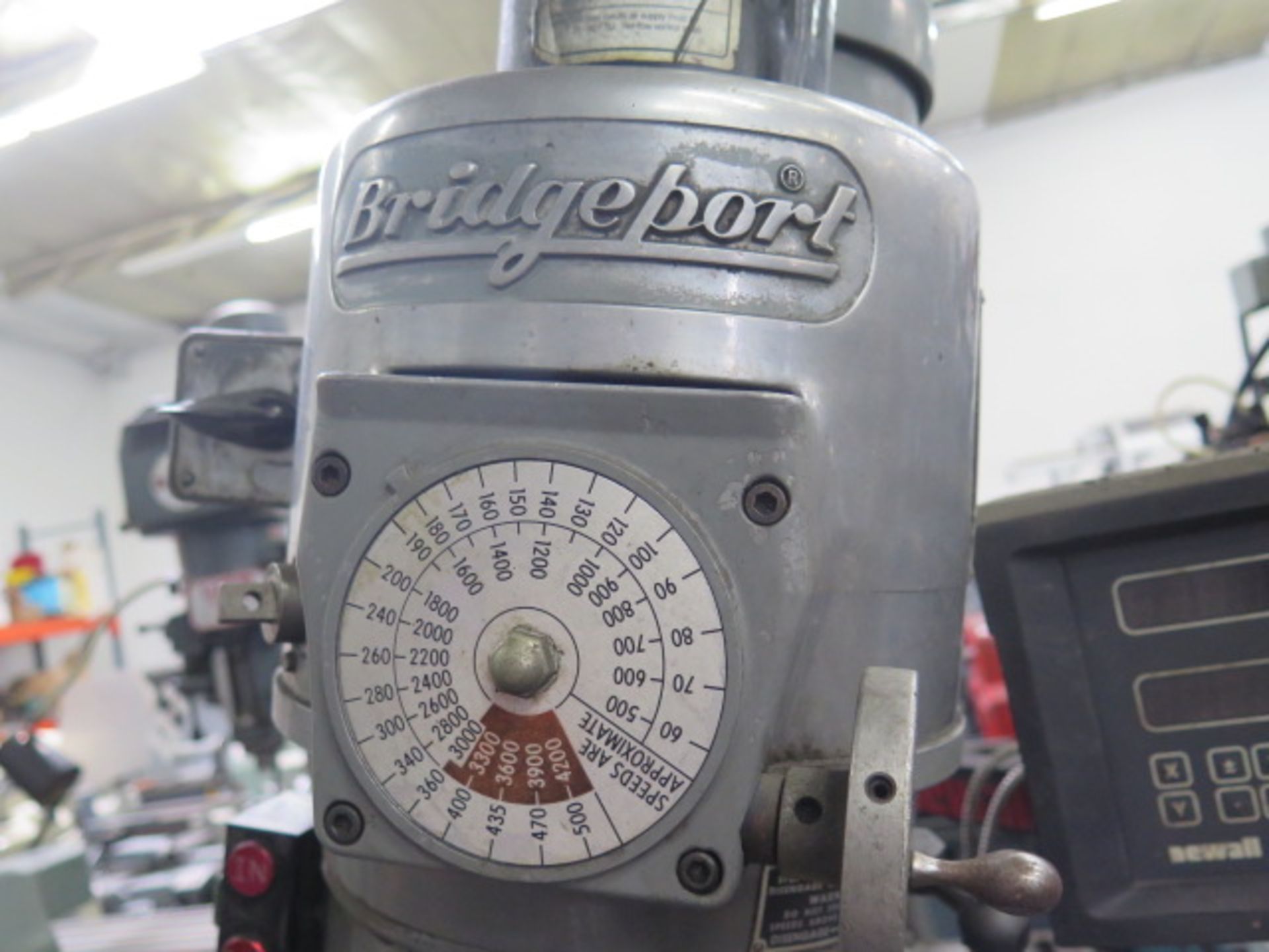 Bridgeport Vertical Mill s/n 171888 w/ Newall Sapphire Programmable DRO, Digital "Z" Scale, Kurt - Image 5 of 17