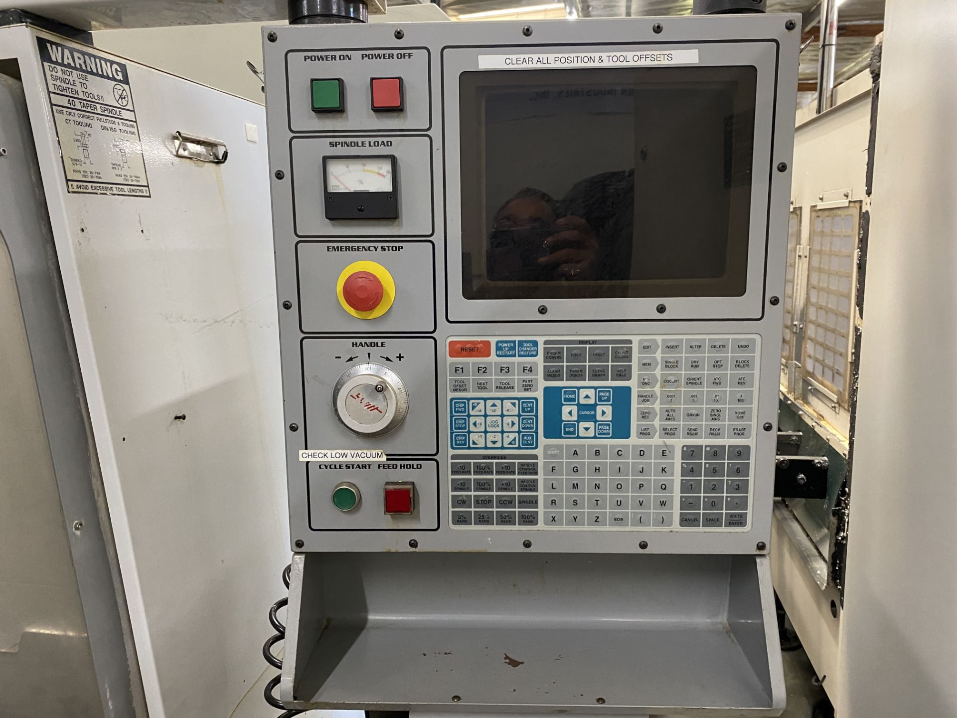 2000 Haas VF-0 4-Axis CNC VMC s/n 21204 w/ Haas Controls, 20-Station ATC, SOLD AS IS - Image 2 of 12