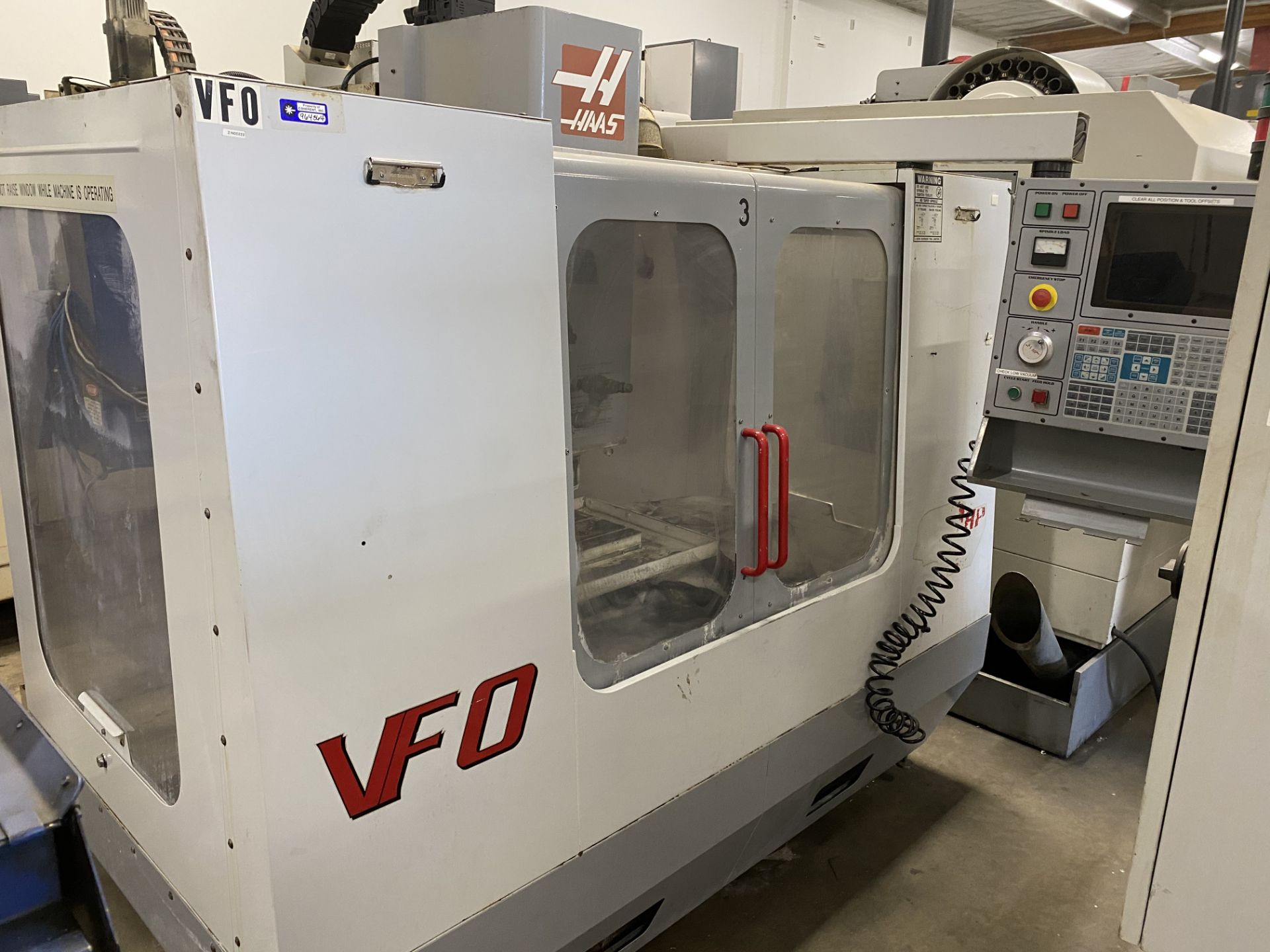 2000 Haas VF-0 4-Axis CNC VMC s/n 21204 w/ Haas Controls, 20-Station ATC, SOLD AS IS