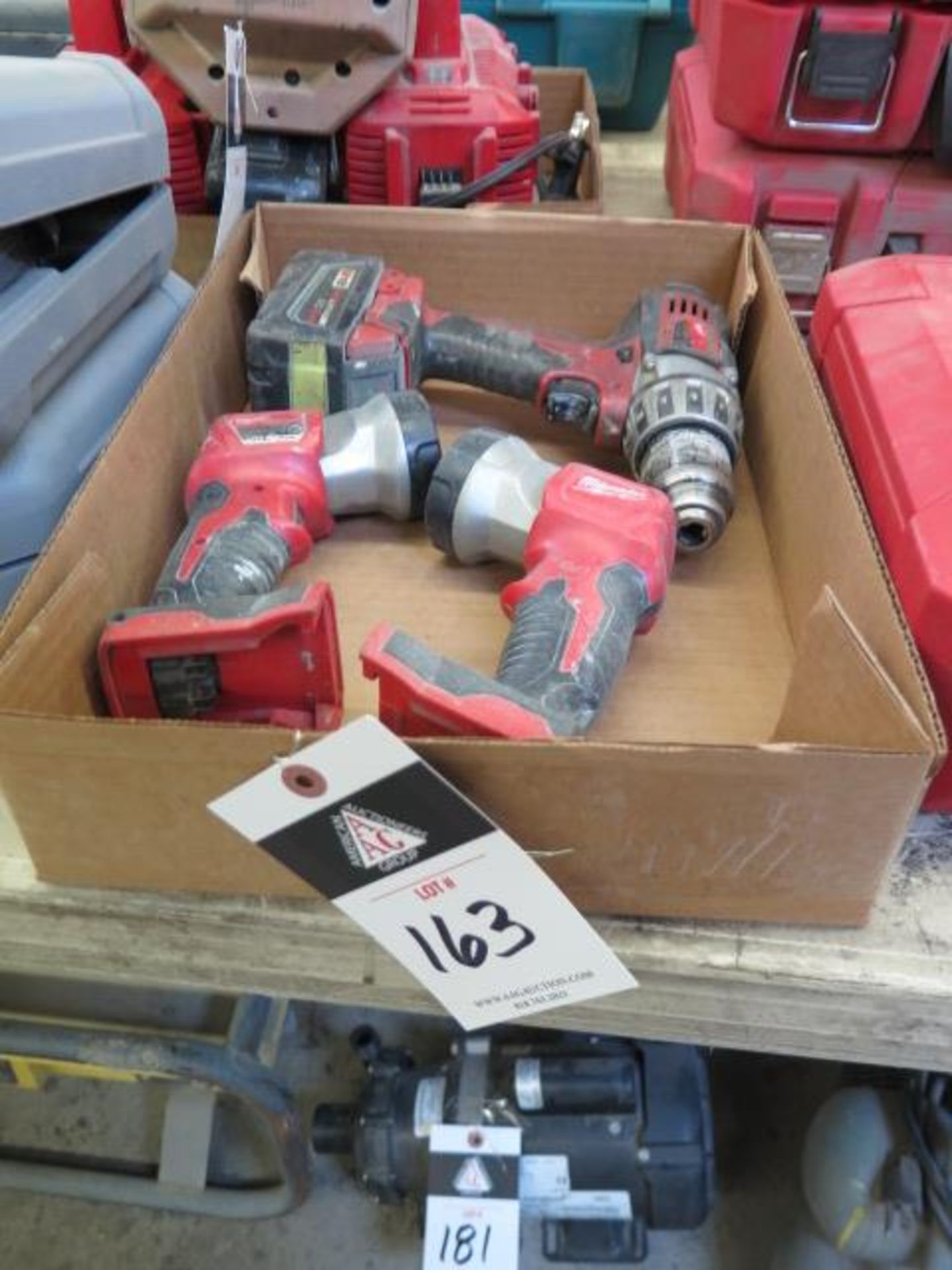 Milwaukee 18Volt Drill and (2) Work Lights (SOLD AS-IS - NO WARRANTY)