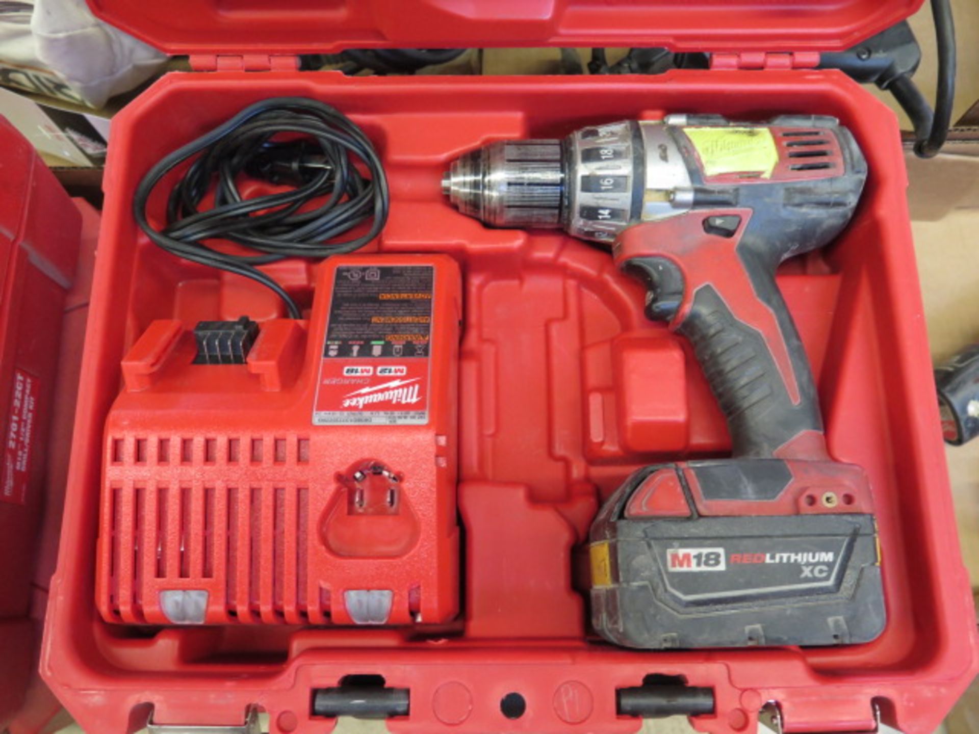 Milwaukee 18Volt Drill Kits (2) w/ Chargers (SOLD AS-IS - NO WARRANTY) - Image 3 of 5