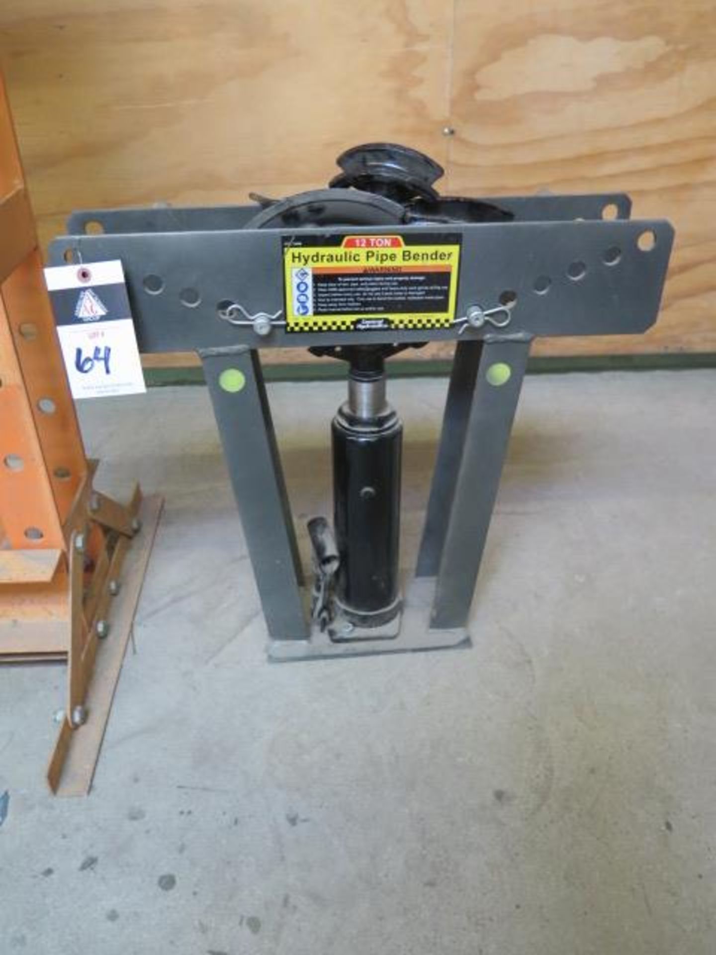 Central Hydrauics 12 ton Hydraulic Pipe Bender (SOLD AS-IS - NO WARRANTY)