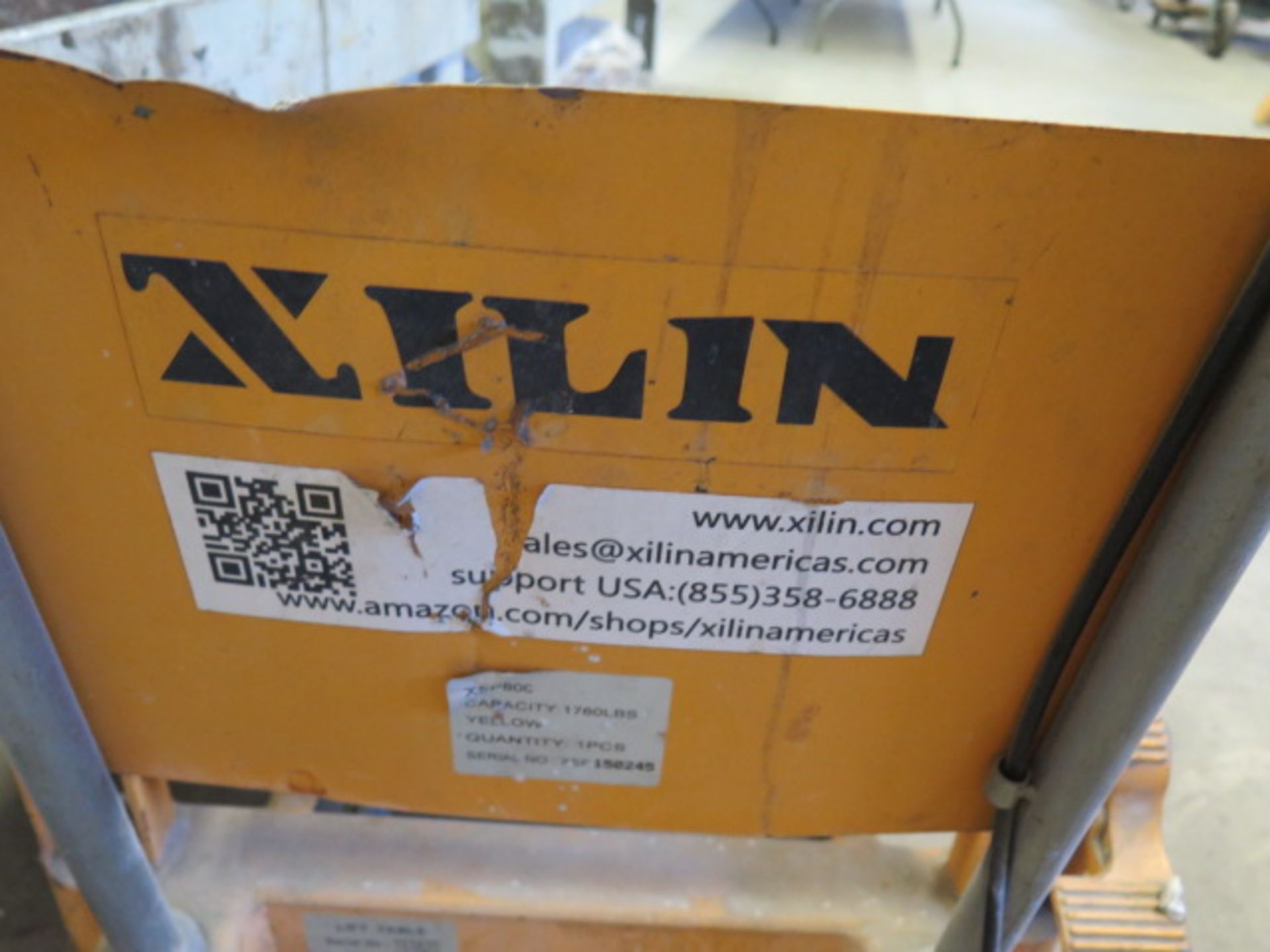 Xilin XPS800 1760 Pl Cap Hydraulic Scissor Platform Lift s/n 150245 (SOLD AS-IS - NO WARRANTY) - Image 4 of 6