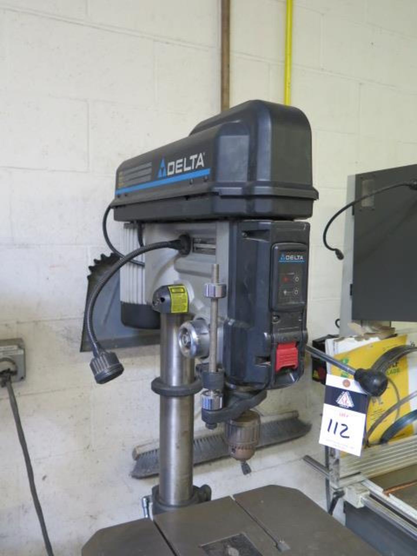 Delta 18-900L Pedestal Drill Press s/n 12J001543 2012 42-RH w/ Laser, 16-Speeds, SOLD AS IS - Image 2 of 12