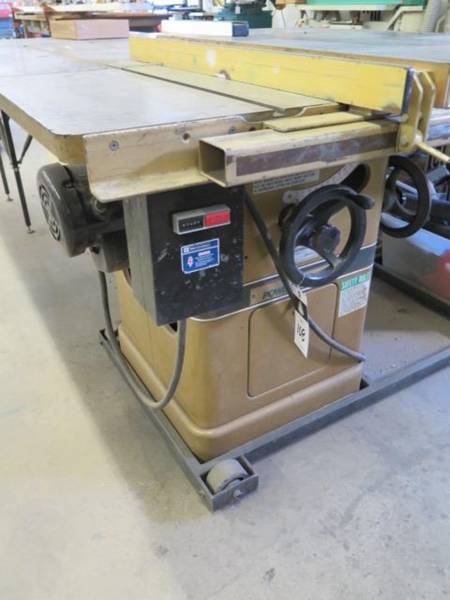 Powermatic mdl. 66 Tilting Arbor Table Saw s/n 89663541 w/ Extended Table and Fence (SOLD AS-IS - NO - Image 2 of 8