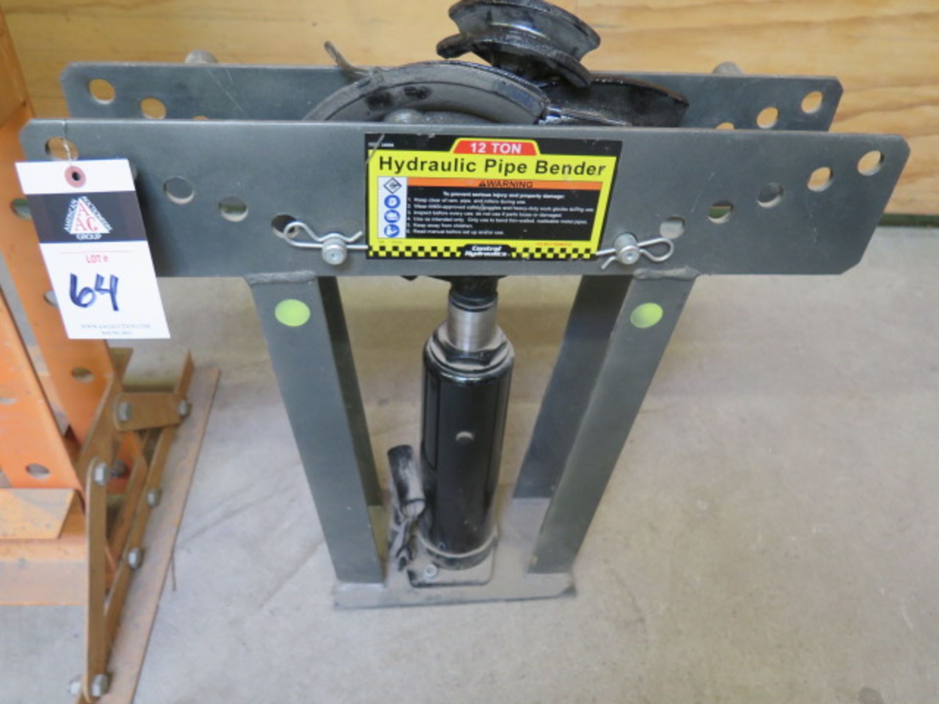 Central Hydrauics 12 ton Hydraulic Pipe Bender (SOLD AS-IS - NO WARRANTY) - Image 2 of 4