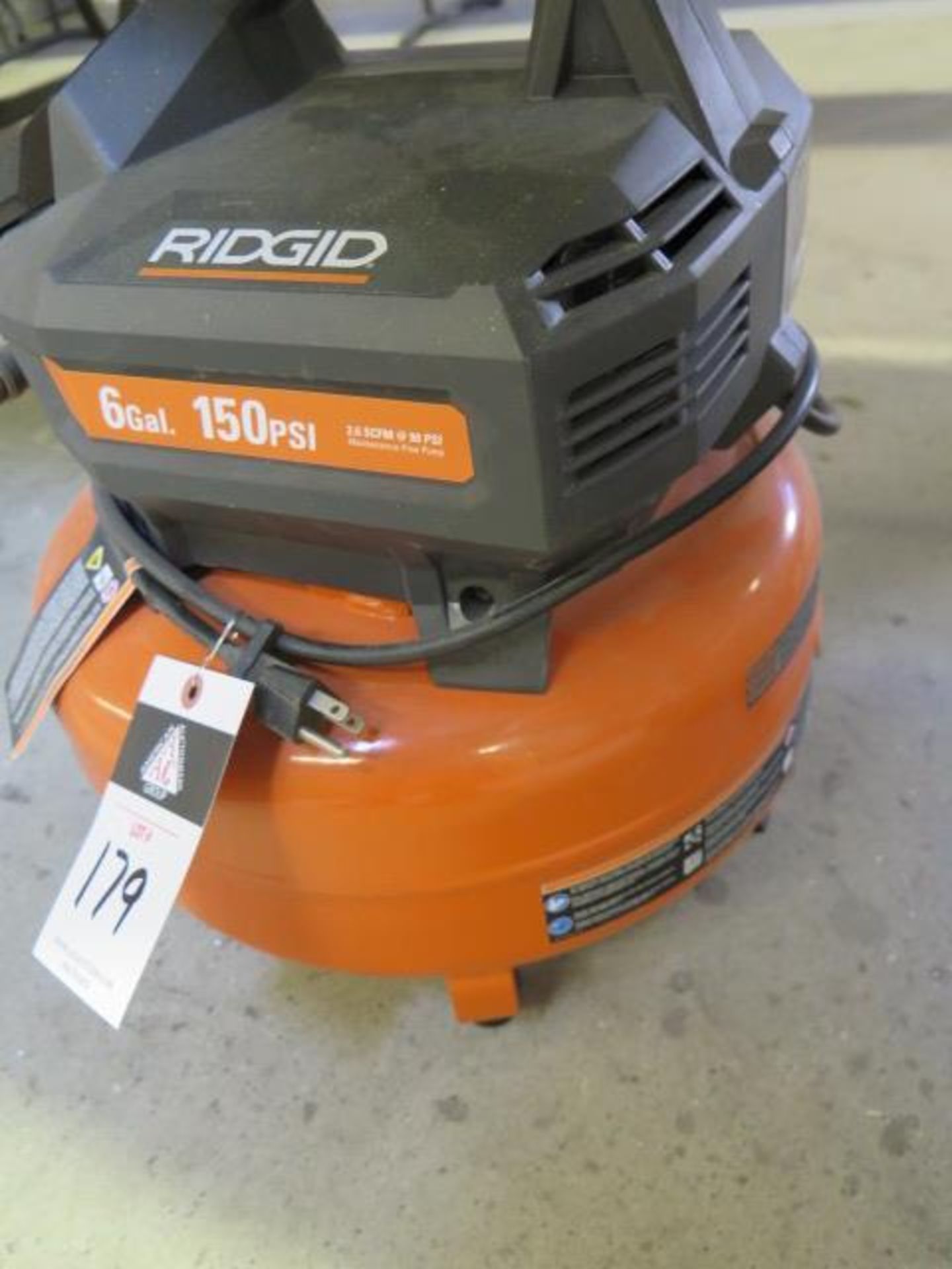 Ridgid 6 Gallon Portable Air Compressor (SOLD AS-IS - NO WARRANTY) - Image 2 of 4