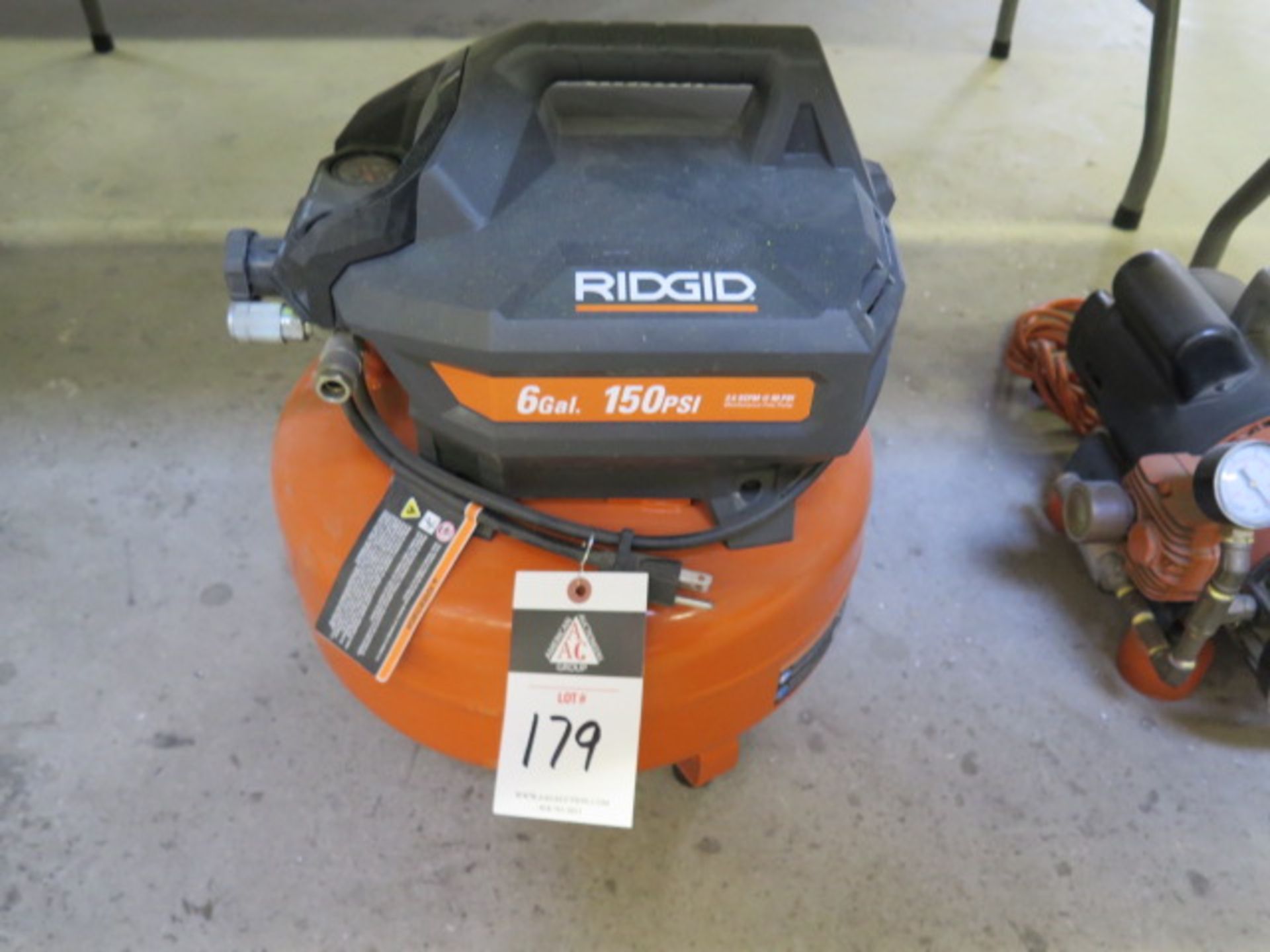 Ridgid 6 Gallon Portable Air Compressor (SOLD AS-IS - NO WARRANTY)