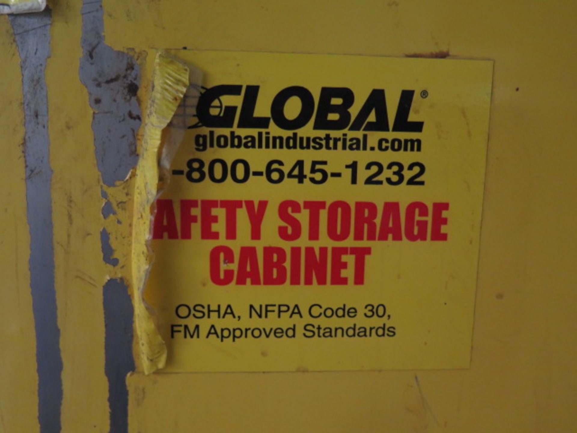 Global Flammables Storage Cabinet (NO FLUIDS) (SOLD AS-IS - NO WARRANTY) - Image 2 of 2