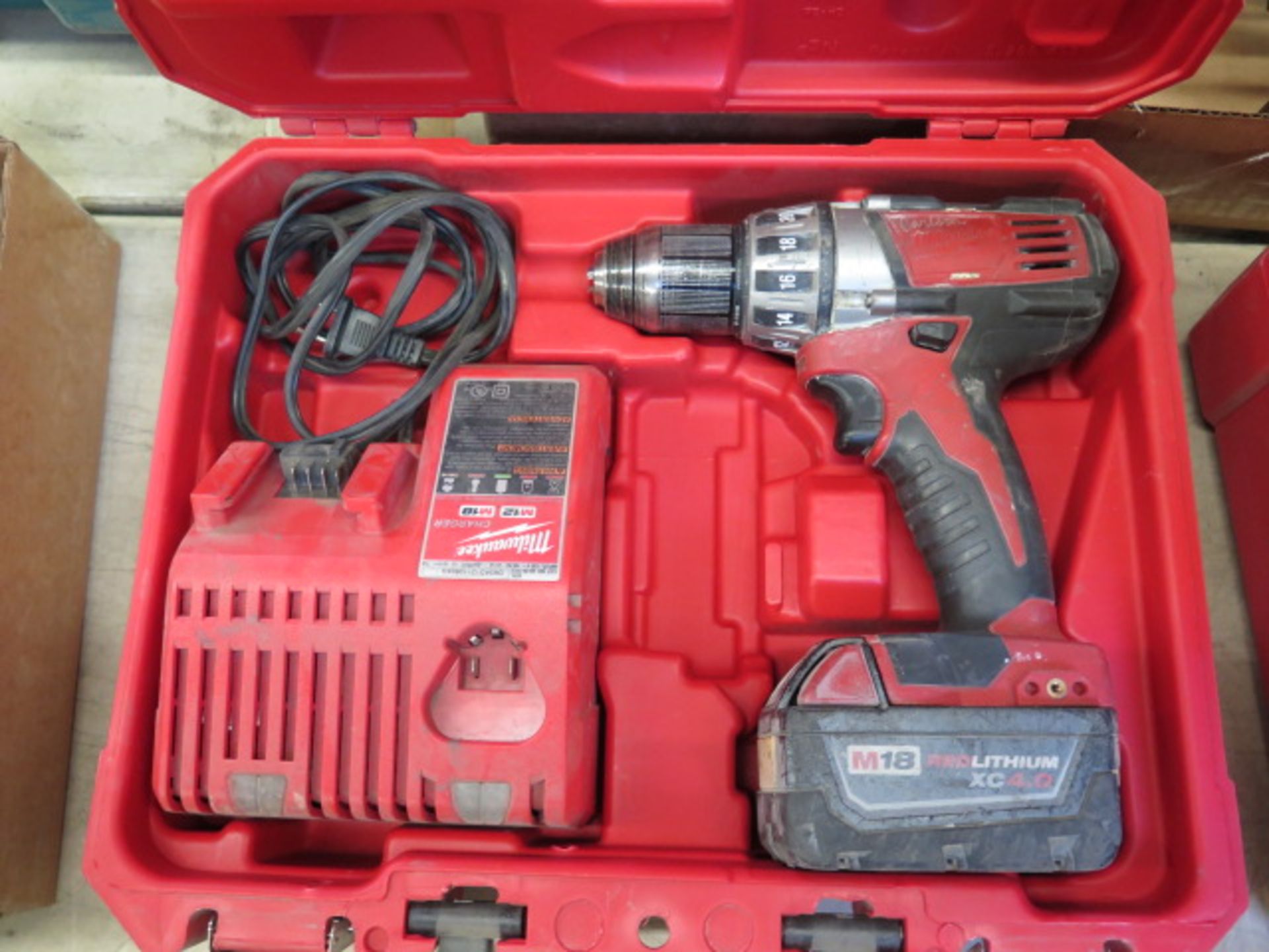 Milwaukee 18Volt Drill Kits (2) w/ Chargers (SOLD AS-IS - NO WARRANTY) - Image 5 of 5